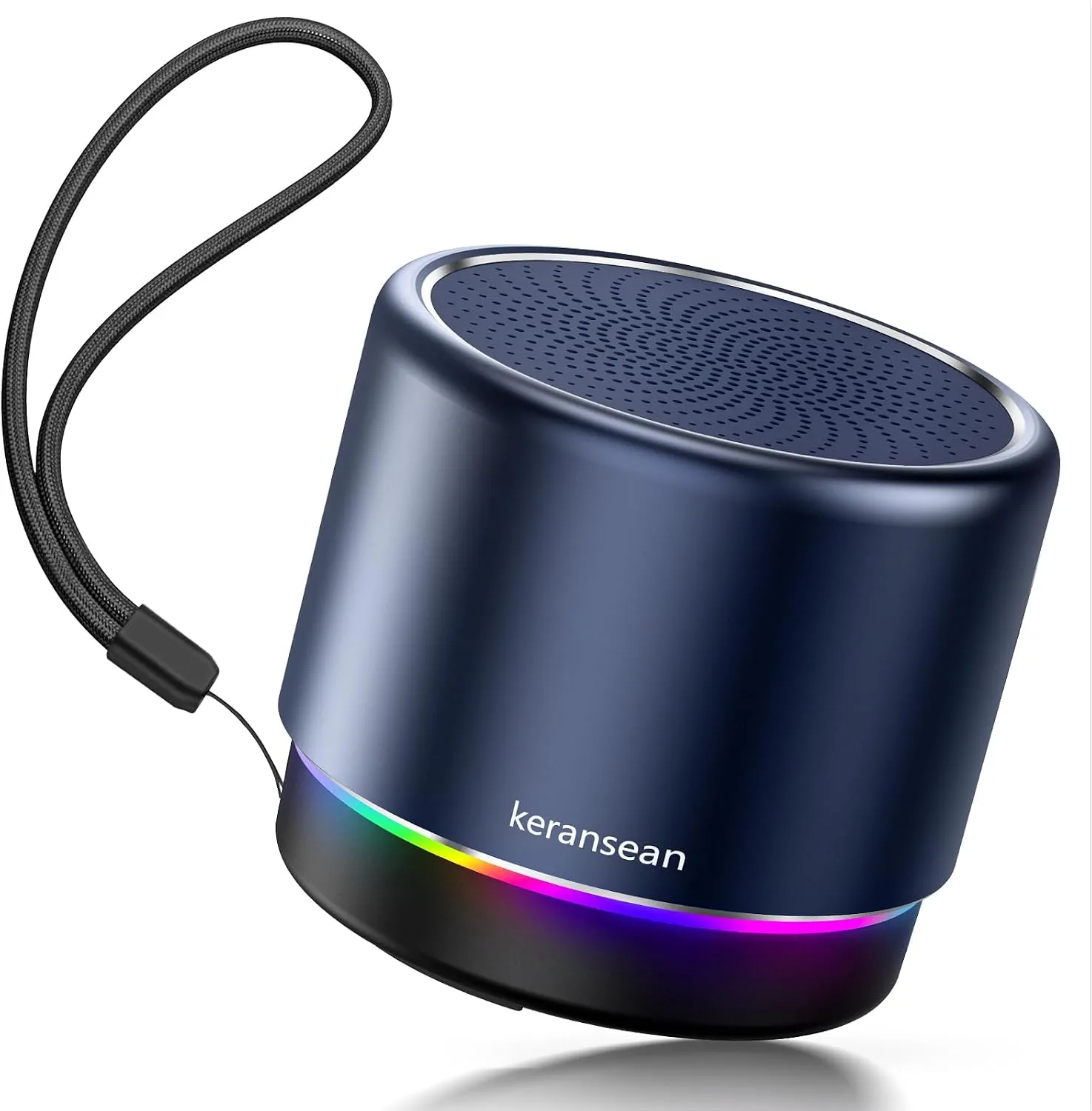 Small Bluetooth Speaker with Lights, Mini Speakers with BT5.4, Stereo Sound