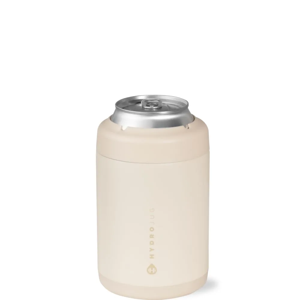 HydroJug Can Cooler 12 oz, Stainless Steel Can Holder, Cream