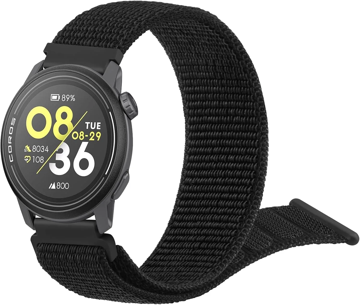 Amzpas Nylon Bands Compatible with COROS PACE 4 / PACE 3 / Pro/APEX 2 Pro/APEX Pro/APEX 46mm Men Women, 22mm Soft Sport Replacement Strap for Coros Pace 4/3 Watch