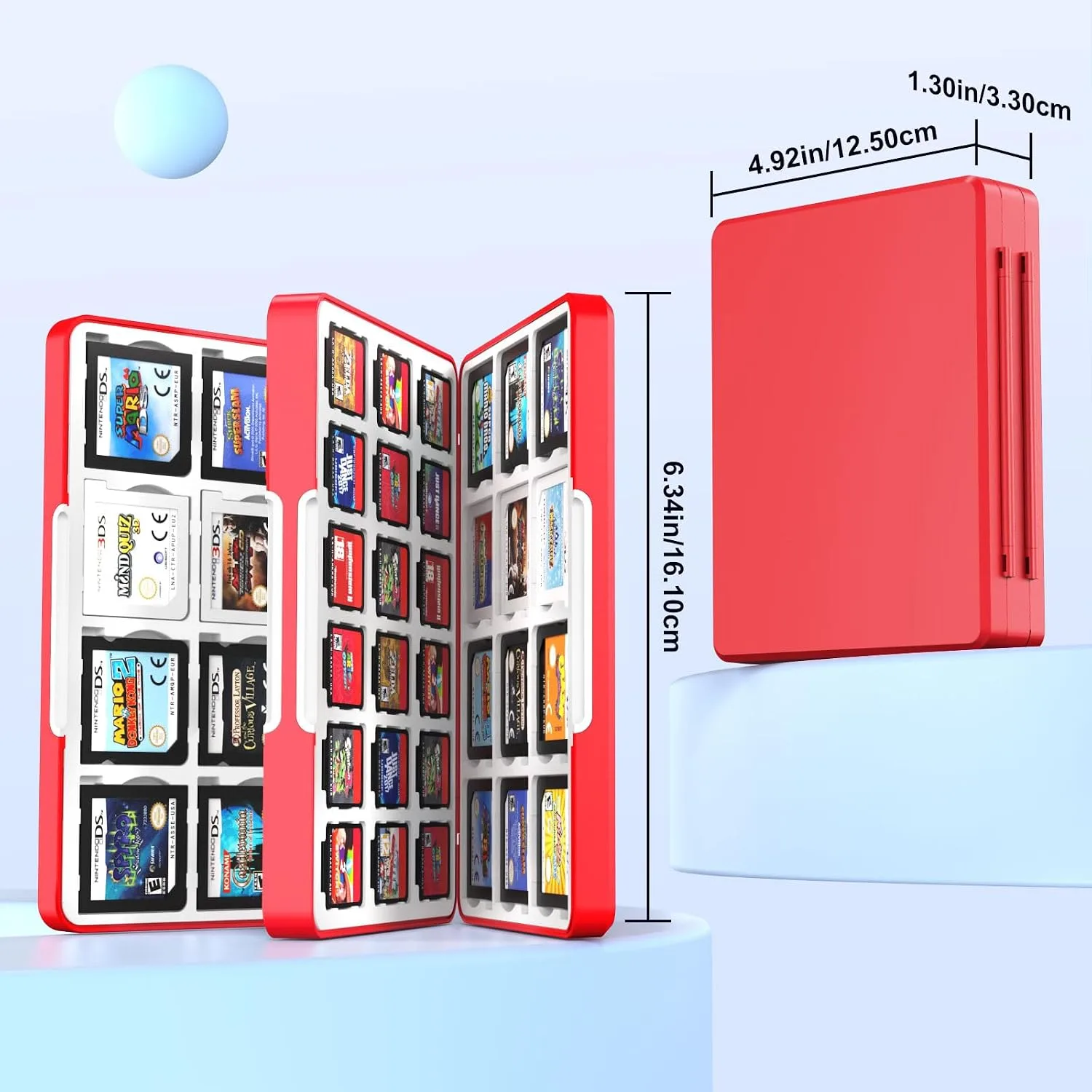 MoKo 60 Game Card Case Compatible with Nintendo Switch 2/OLED/3DS/3DSXL