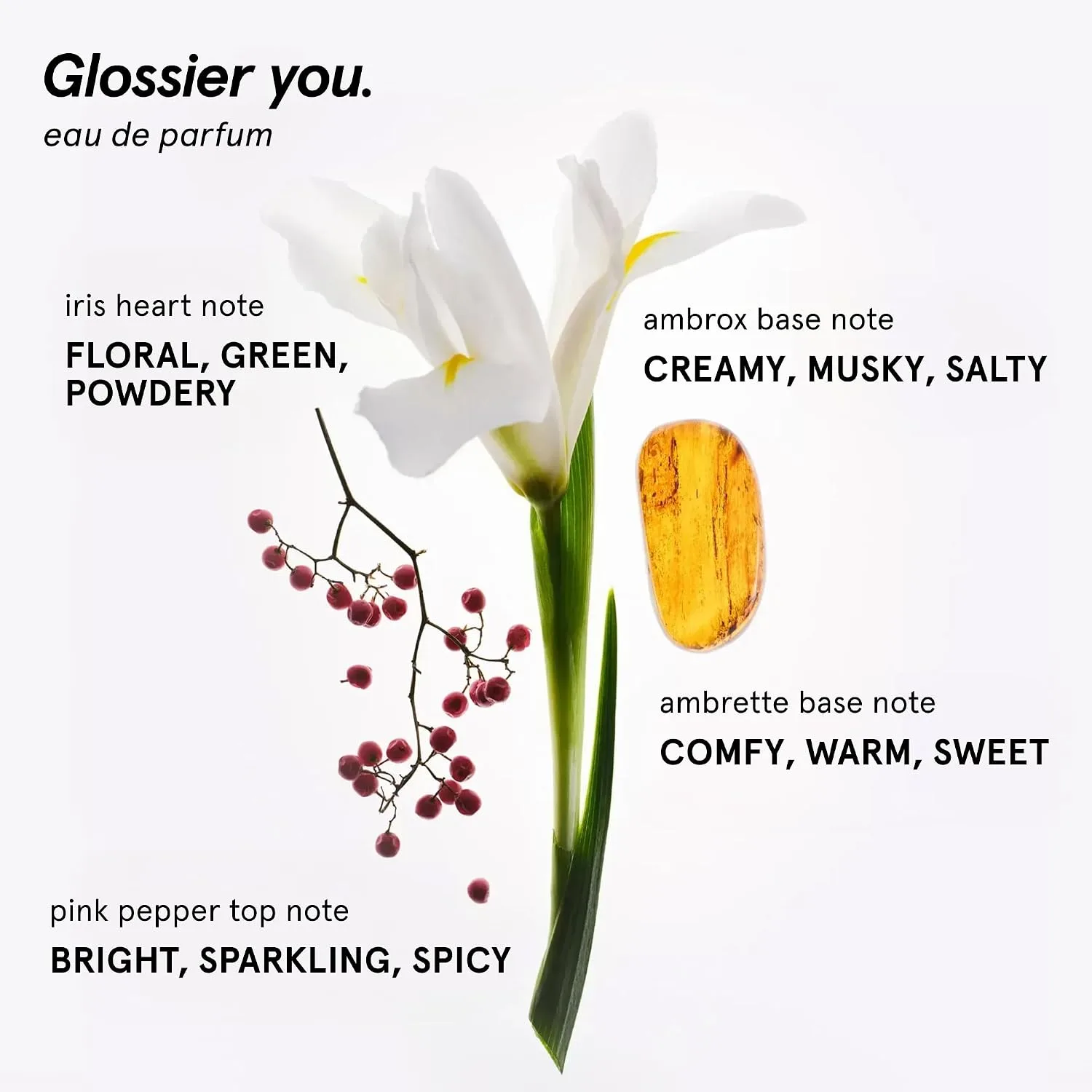 Glossier You Eau de Parfum, Unisex Skin-Scent Enhancer, 50 ml