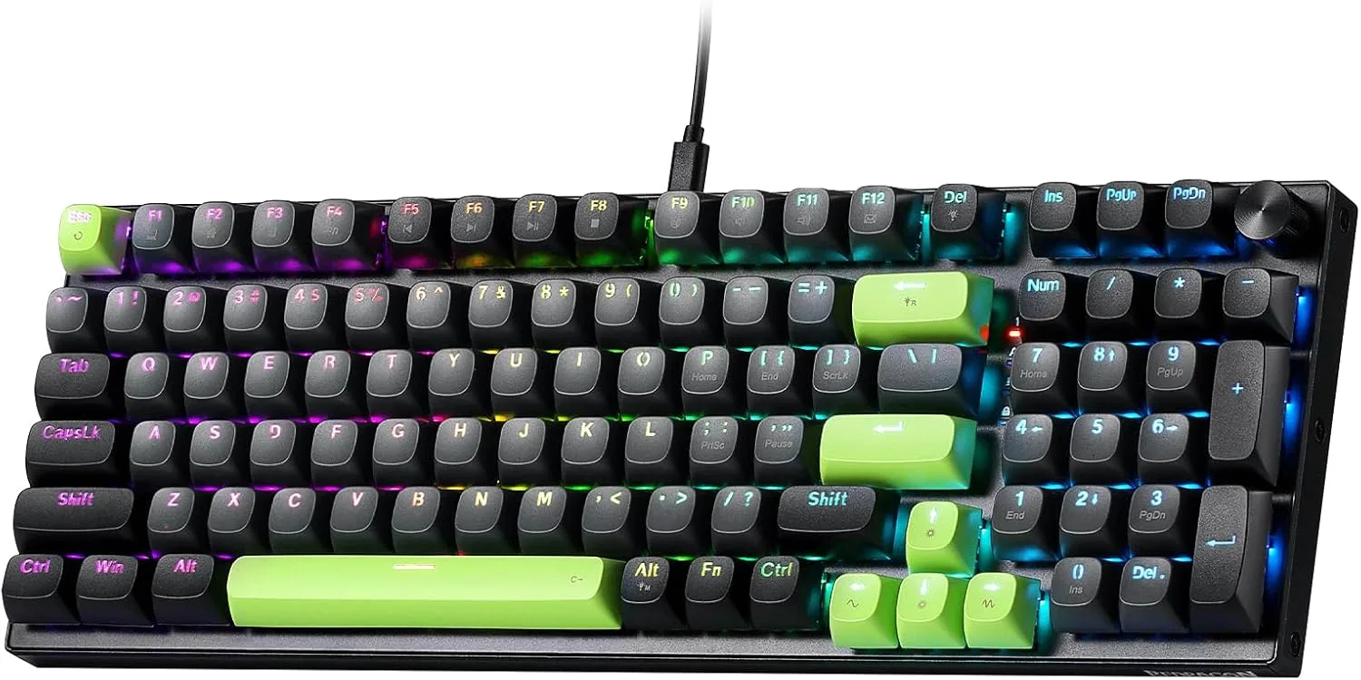 Teclado Gamer Redragon K740 RGB Aluminio Cableado 95%