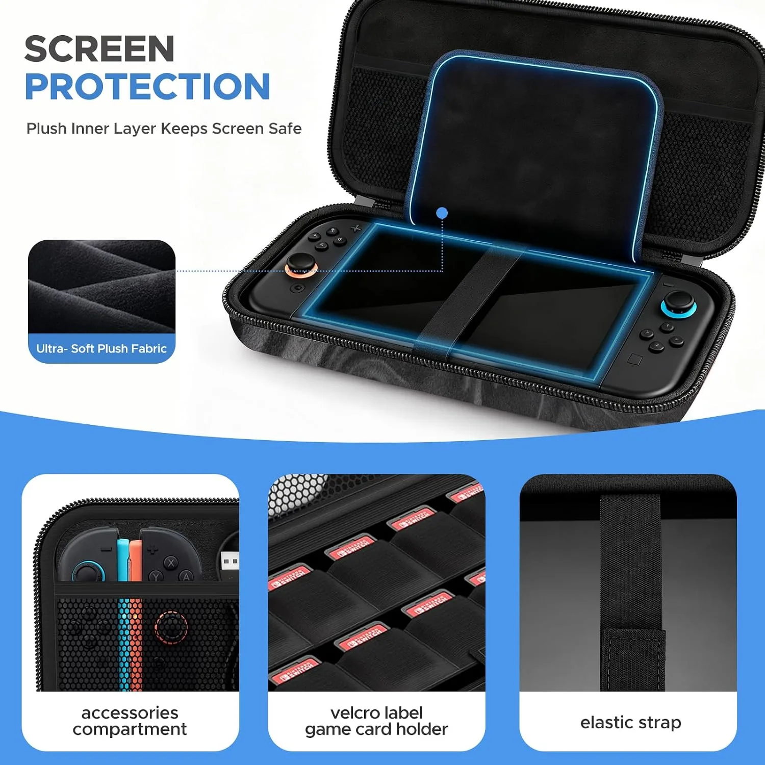 homicozy Carrying Case for Nintendo Switch 2 (2025),Holds 10 Cartridges