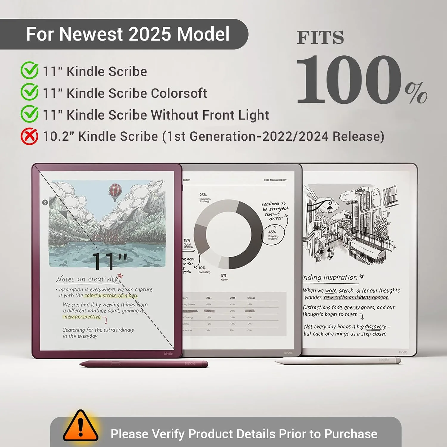 CoBak Stand Case for 11" Kindle Scribe 3rd Gen 2025 & Colorsoft
