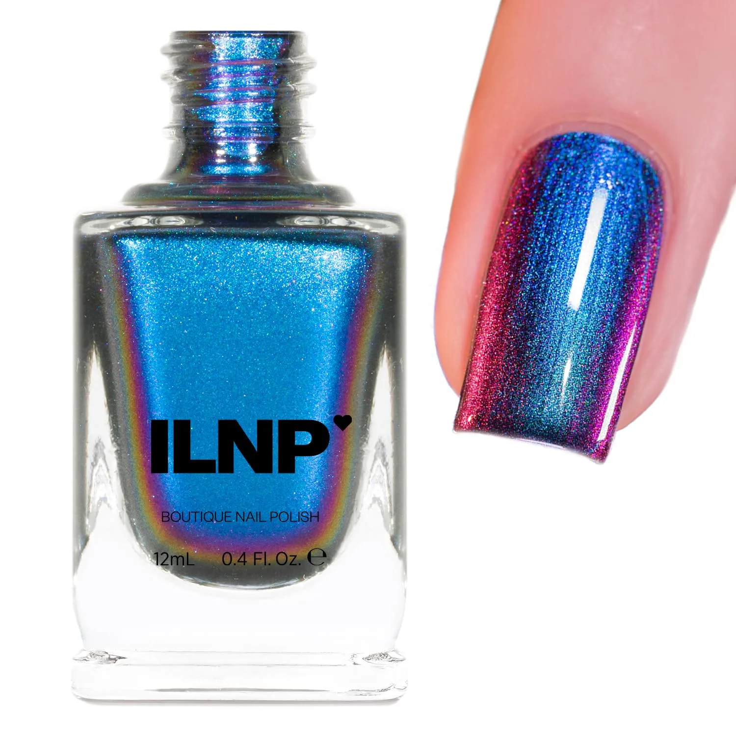 Esmalte de uñas ILNP Birefringence Ultra Chrome cambio de color