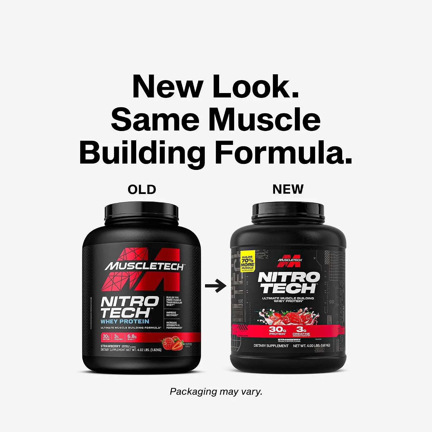 MuscleTech Whey Protein Powder (Strawberry, 4LB) - 30g Protein