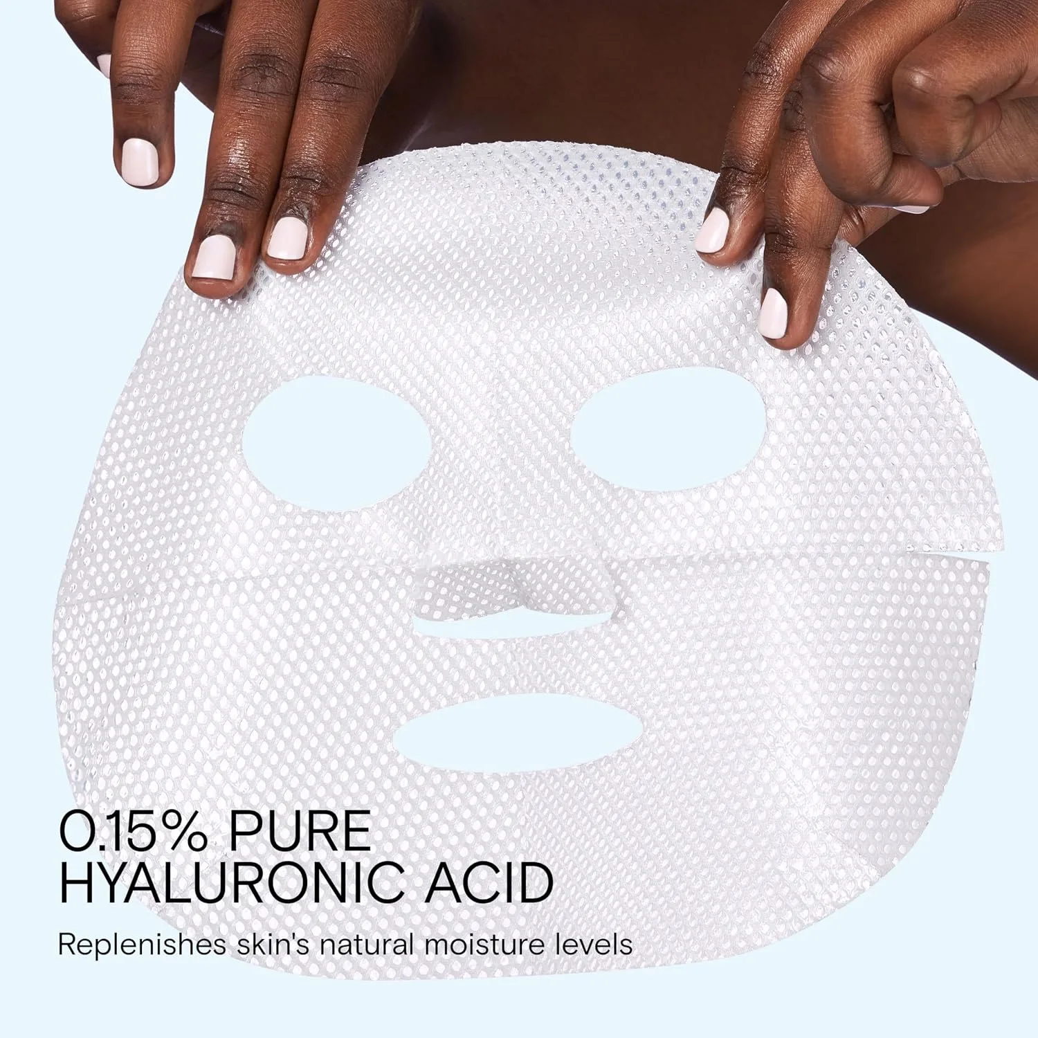 NEOSTRATA Restore Pure Hyaluronic Acid Biocellulose Face Mask, Hydrating and Plumping Single Use Sheet Mask for Dry, Sensitive Skin, 0.7 oz