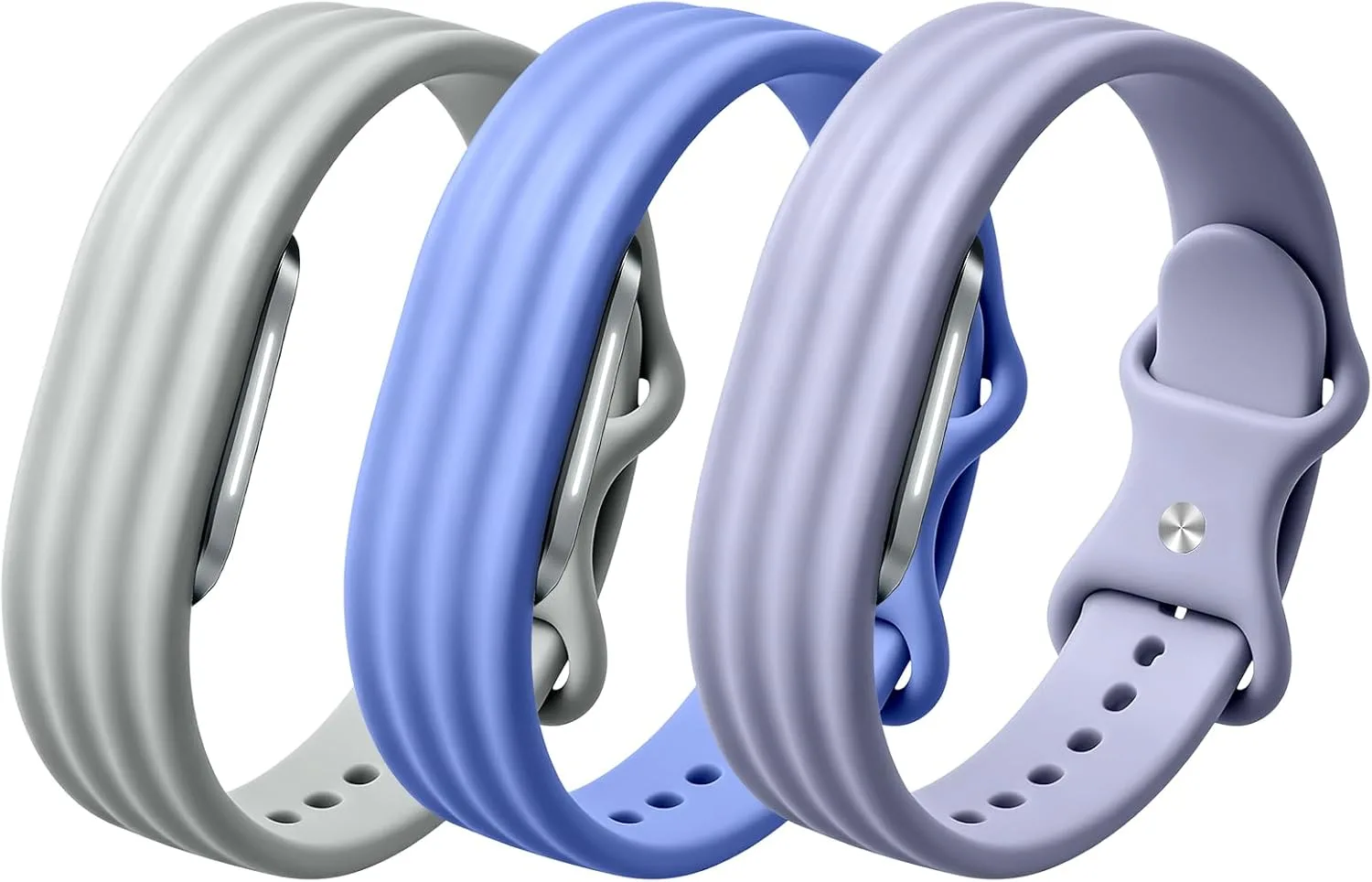 3 Pack Silicone Sport Band Compatible with Hume Band 2.0 Fitness Tracker,Soft Silicone Replacement Adjustable Sweatproof Wristband for Hume 2.0 Band, Running, Workout & Daily Wear for Women Men