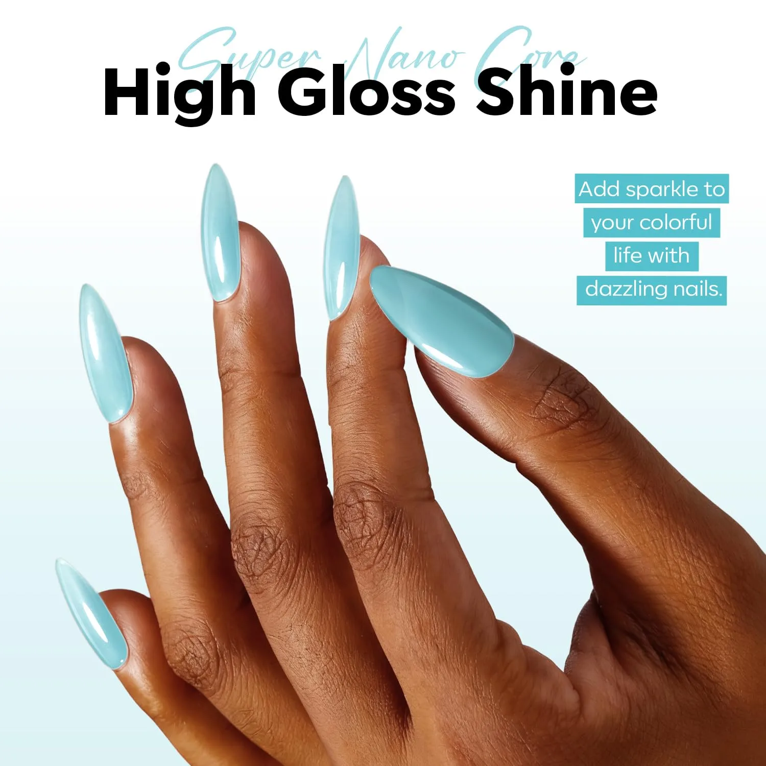 modelones Gel Nail Polish Jelly Baby Blue Rosy Translucent Gel Polish