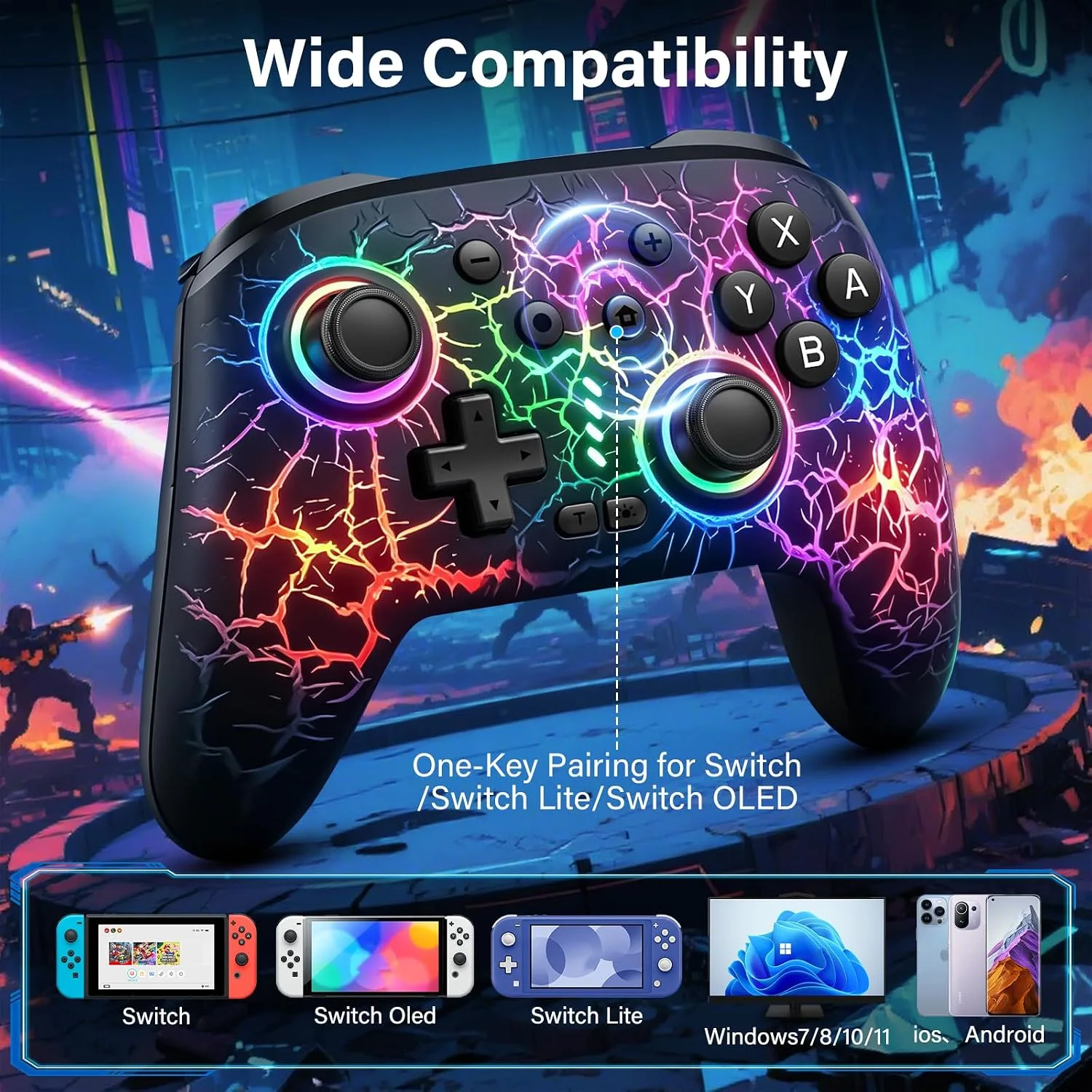Switch Controller for Nintendo Switch/Lite/OLED, Wireless Switch Controller