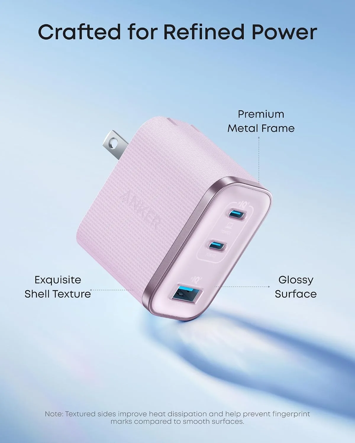 Anker Nano 70W Max 3-Port Fast Charger USB C, Type C Charger Fast Charging