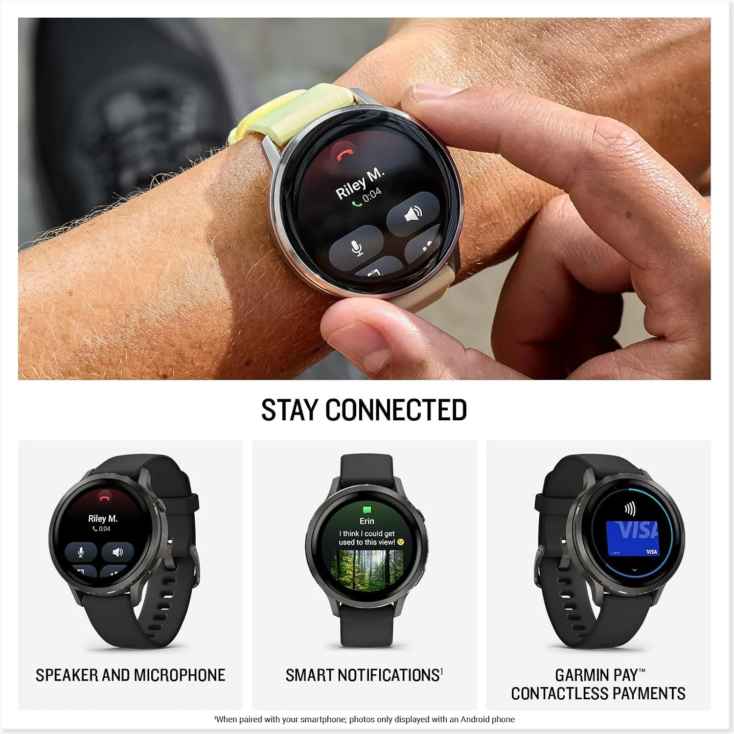 Garmin Venu 4 Health Fitness GPS Smartwatch 45mm AMOLED Bundle
