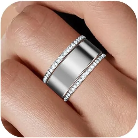 Anillos apilables Zooroo 14K chapado en oro para Oura Ring 5/Gen 4/3 2 unidades