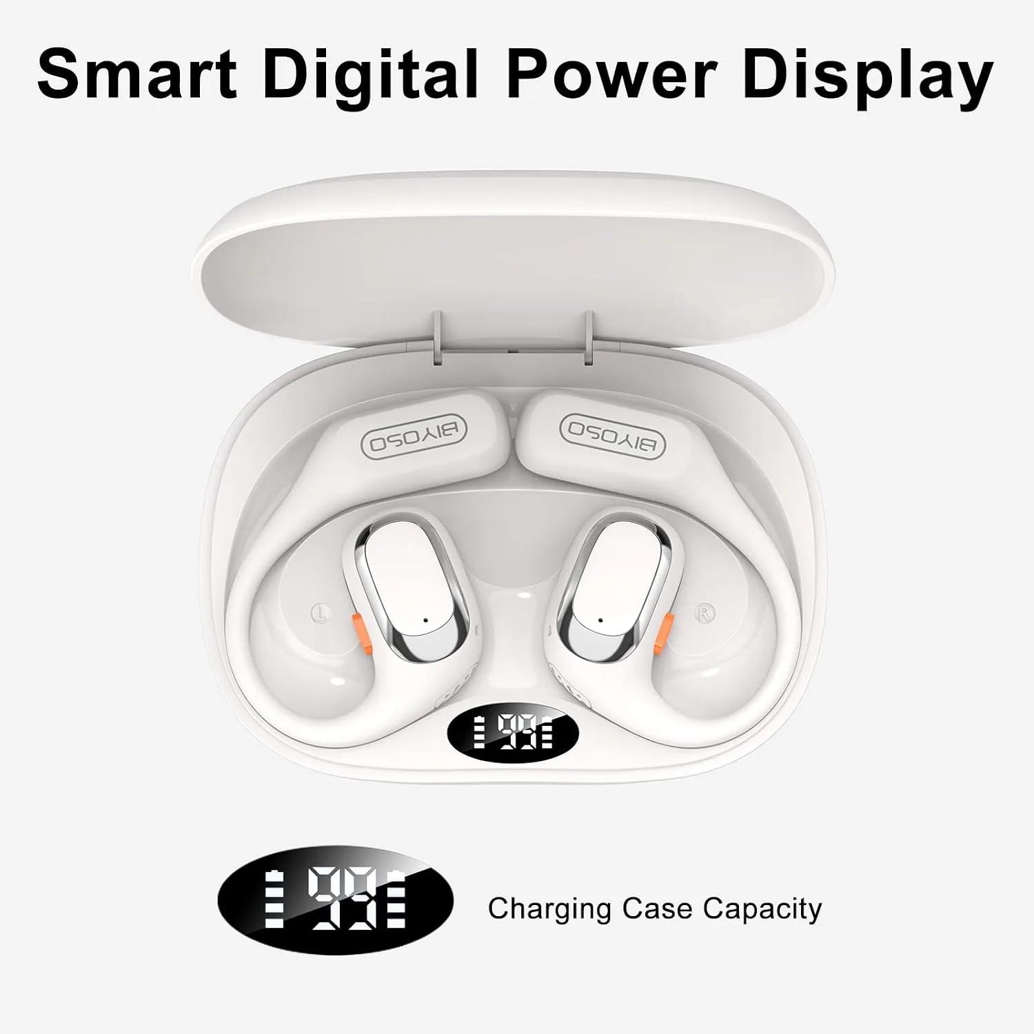 X52 Open Ear Headphones, Open Earbuds, Dual-Channel