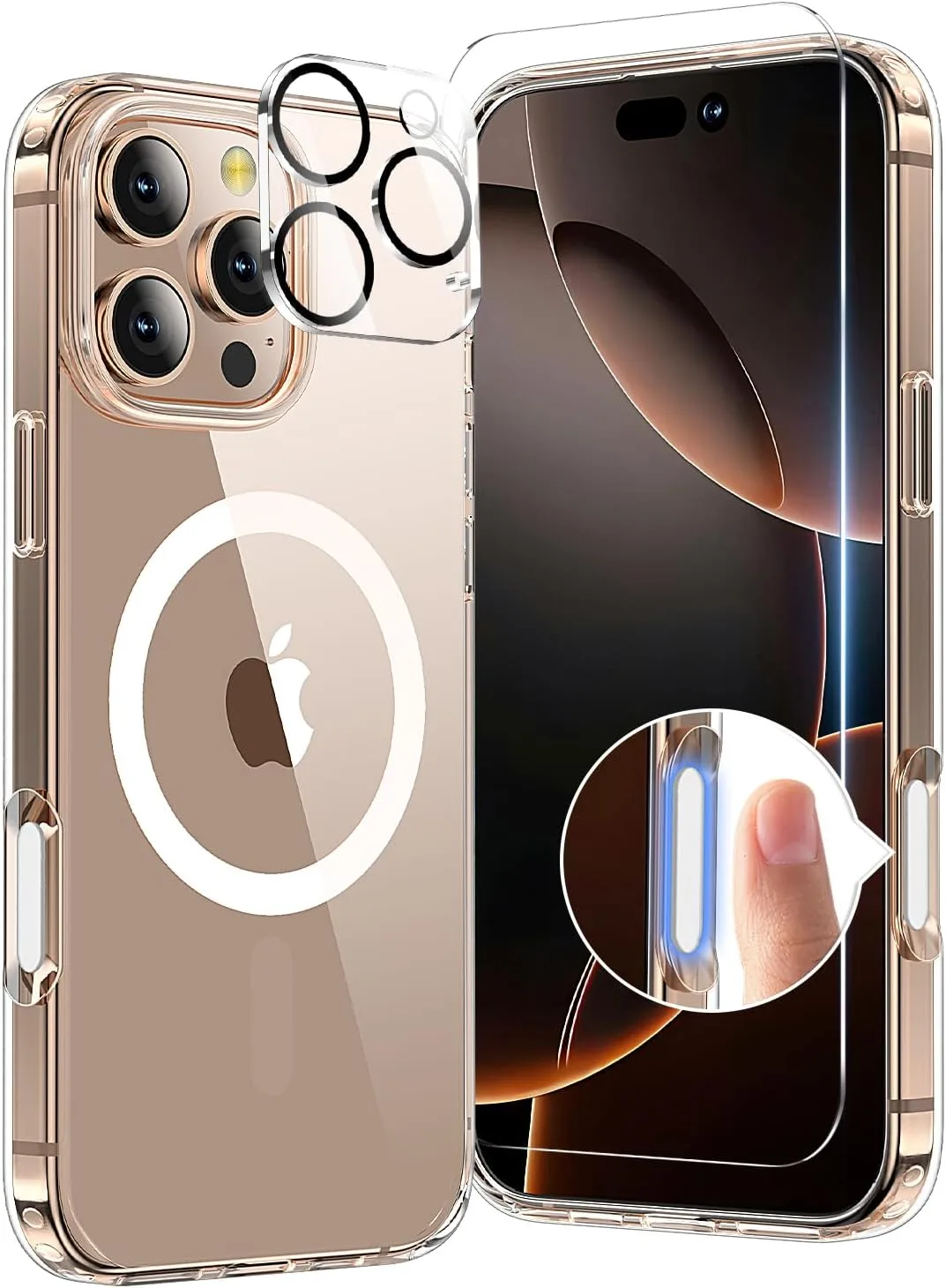 toushion 3 in 1 for iPhone 16 Pro Case with Camera Control Button