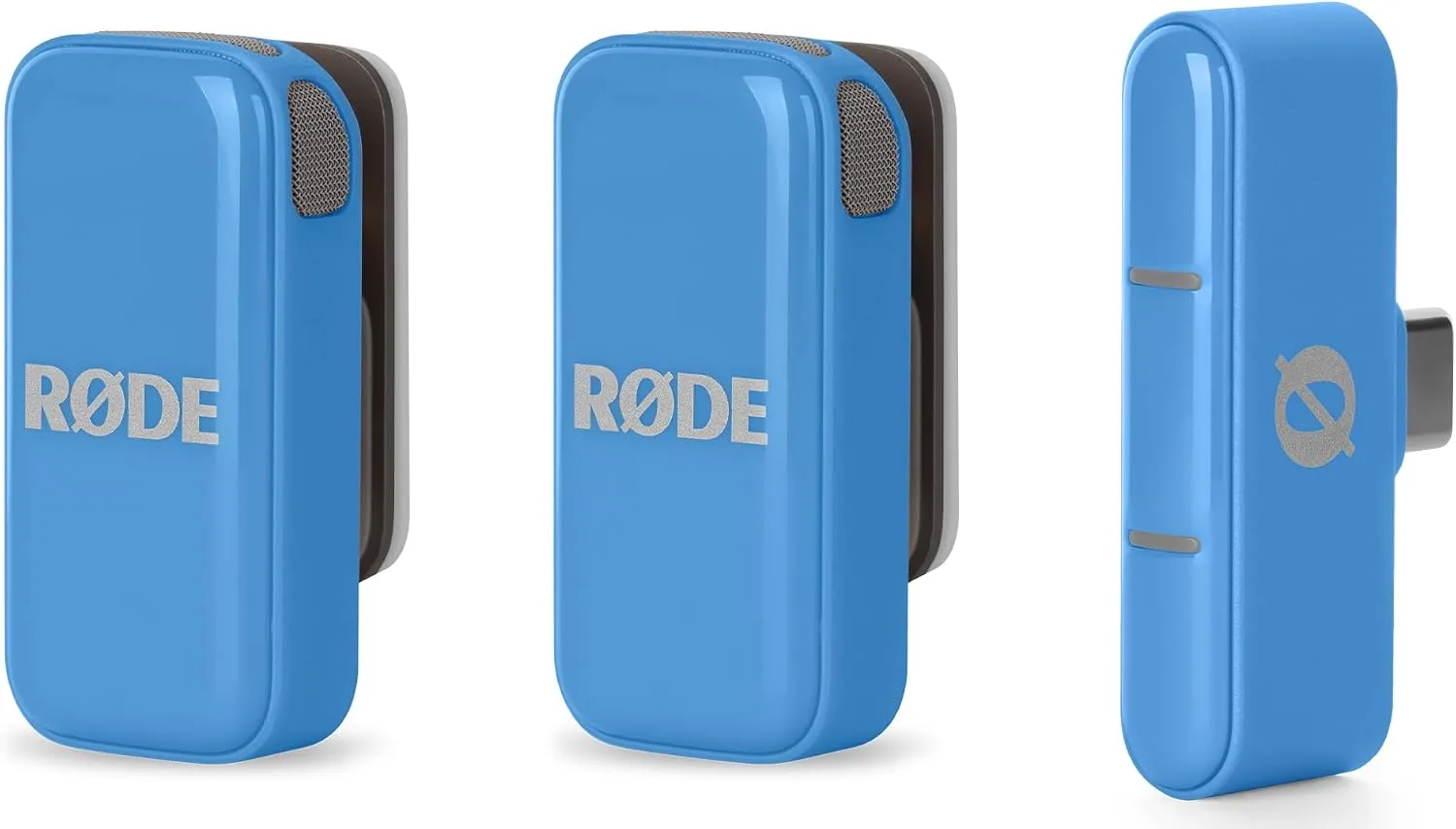 RØDE Wireless Micro (2 Mics + Case), USB-C for Smartphones, Blue