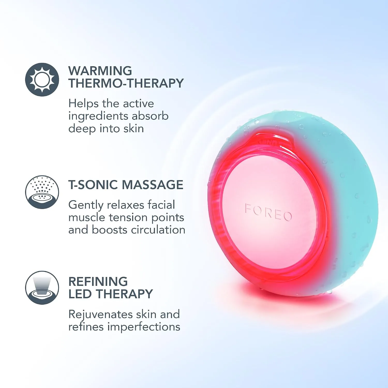 FOREO UFO 3 mini Face Mask Skincare - Face Moisturiser, Red Light