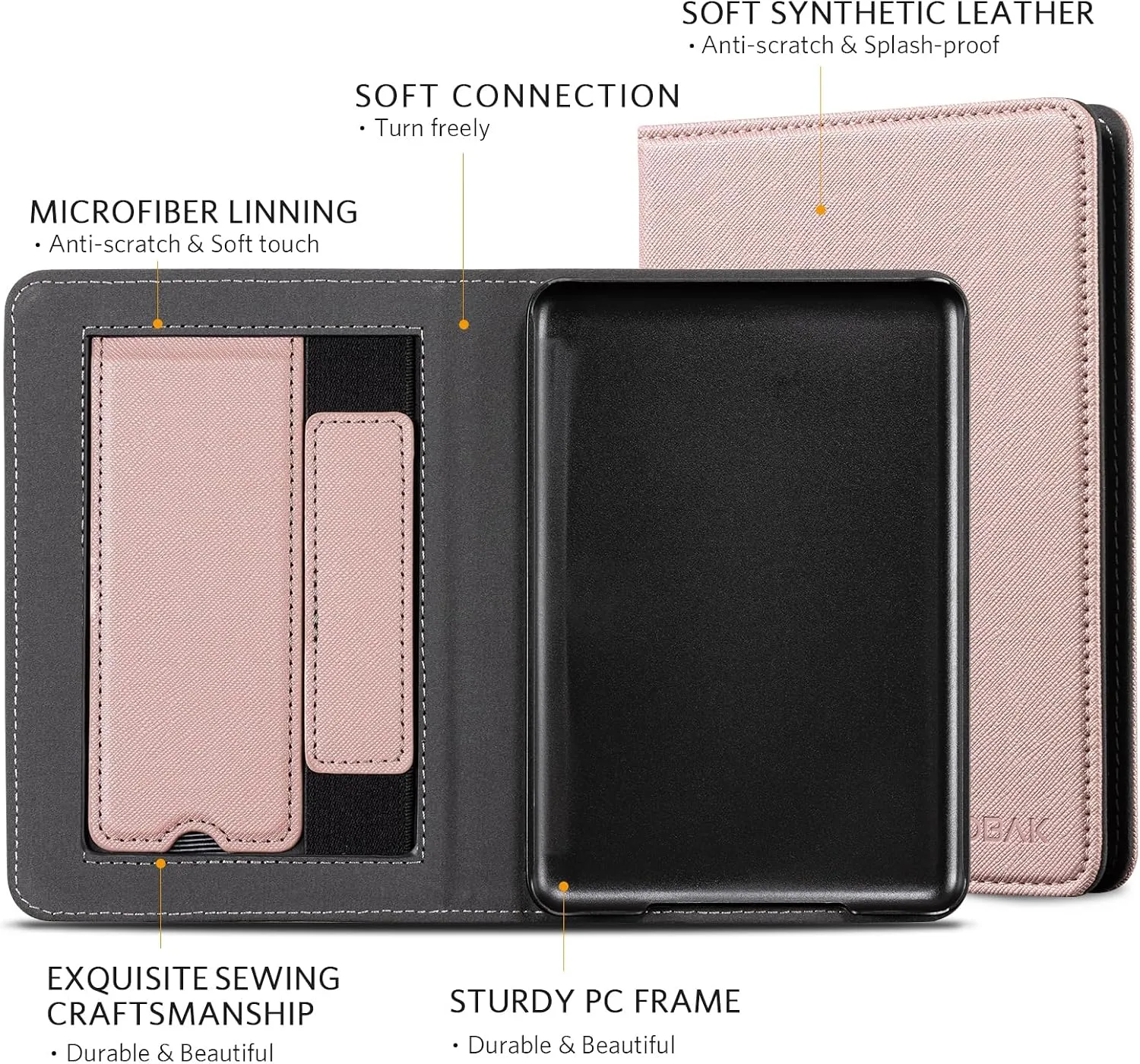 CoBak Case with Stand for for 6" Kindle (2024 & 2022, 11th Gen)