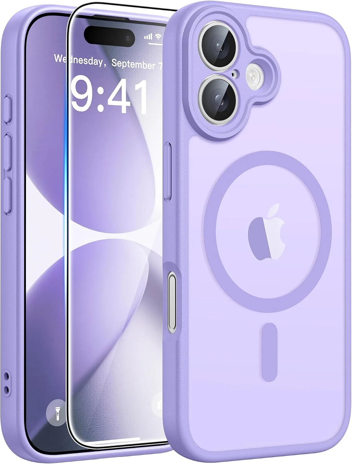 Carcasa para iPhone 17 Fntcase con protector de pantalla de vidrio templado