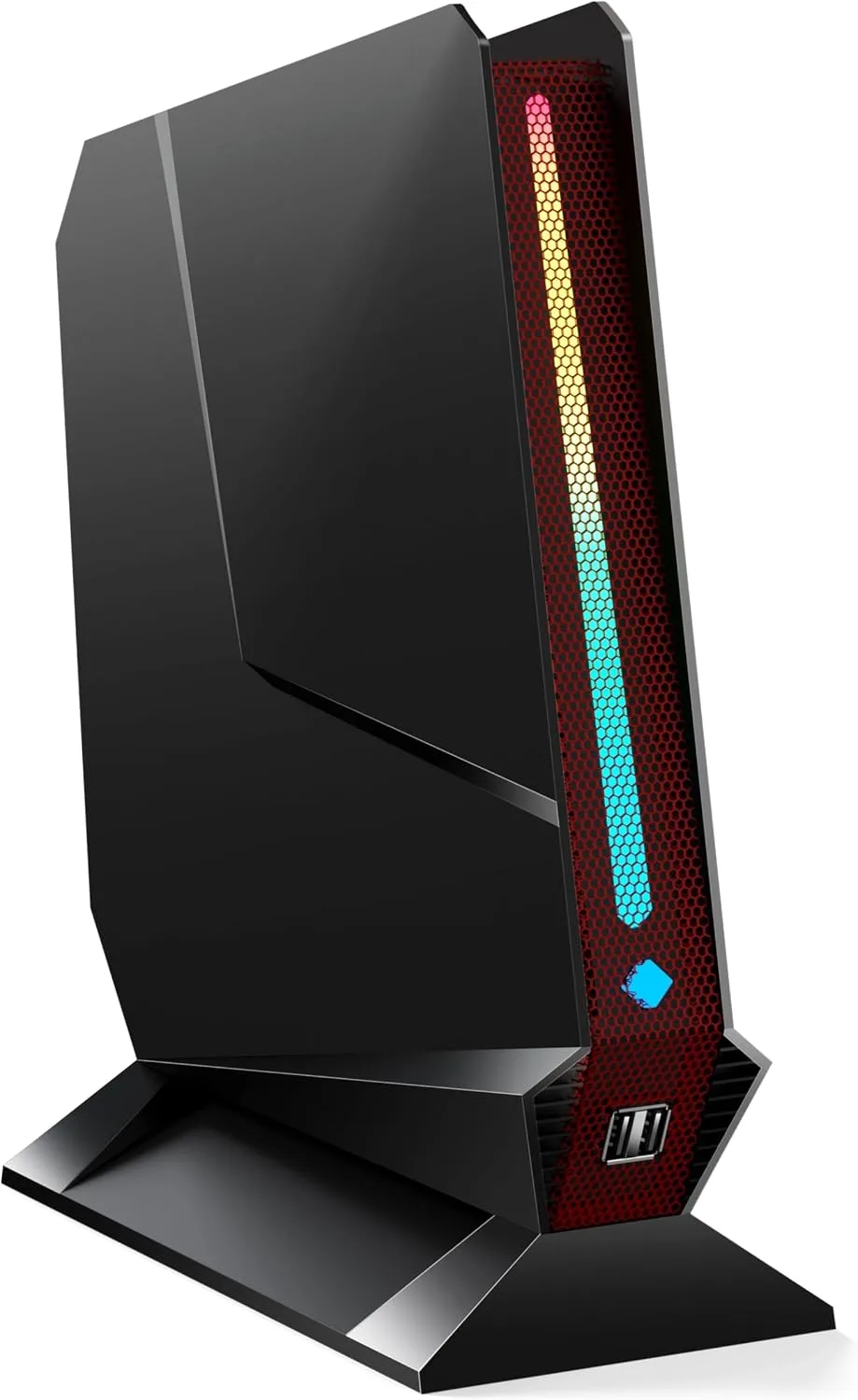 TOPGRO T1-MAX Mini Gaming PC,13th Gen i9-13900HX丨Geforce RTX4070 8G GDDR6,32GB DDR5, 1TB PCIe4.0 SSD, Gaming AI PC,RGB Lighting,HDMI2.0/DP1.4/WiFi 6E/BT 5.3/Win11 Pro High-Performance Desktop Computer