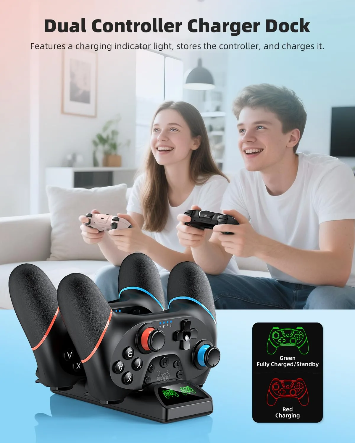 Switch 2 Pro Controller Accessories Bundle for Nintendo Switch 2