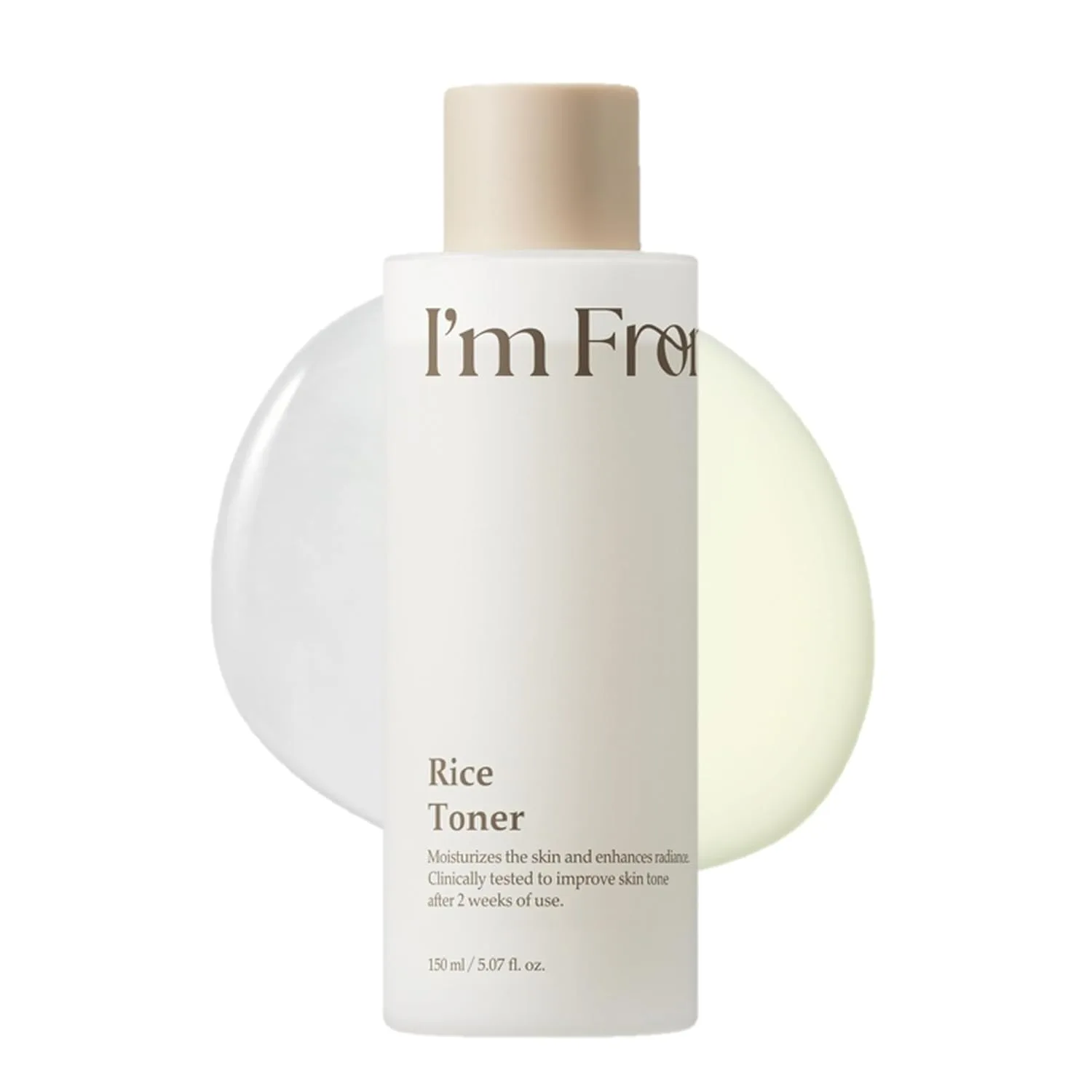 I'm from Rice Toner, Korea Glow Milky Rice Toner, niacinamide, Glass&Dewy, Hydration, Calming, All Skin Types, Korean Skin Care 5.07fl.oz