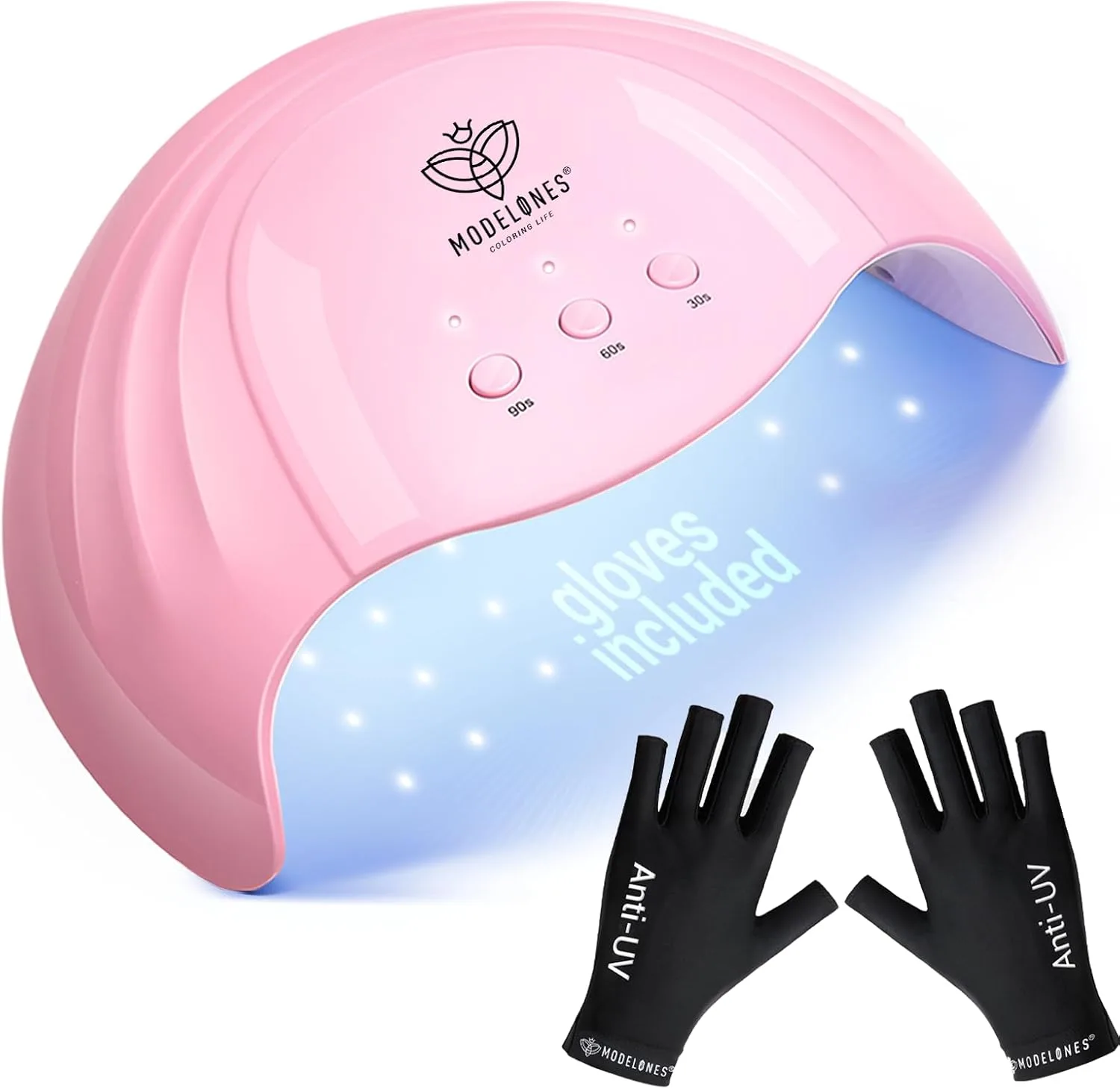 Modelones UV Nail Lamp 48 W Nail Dryer with 3 Timer Settings