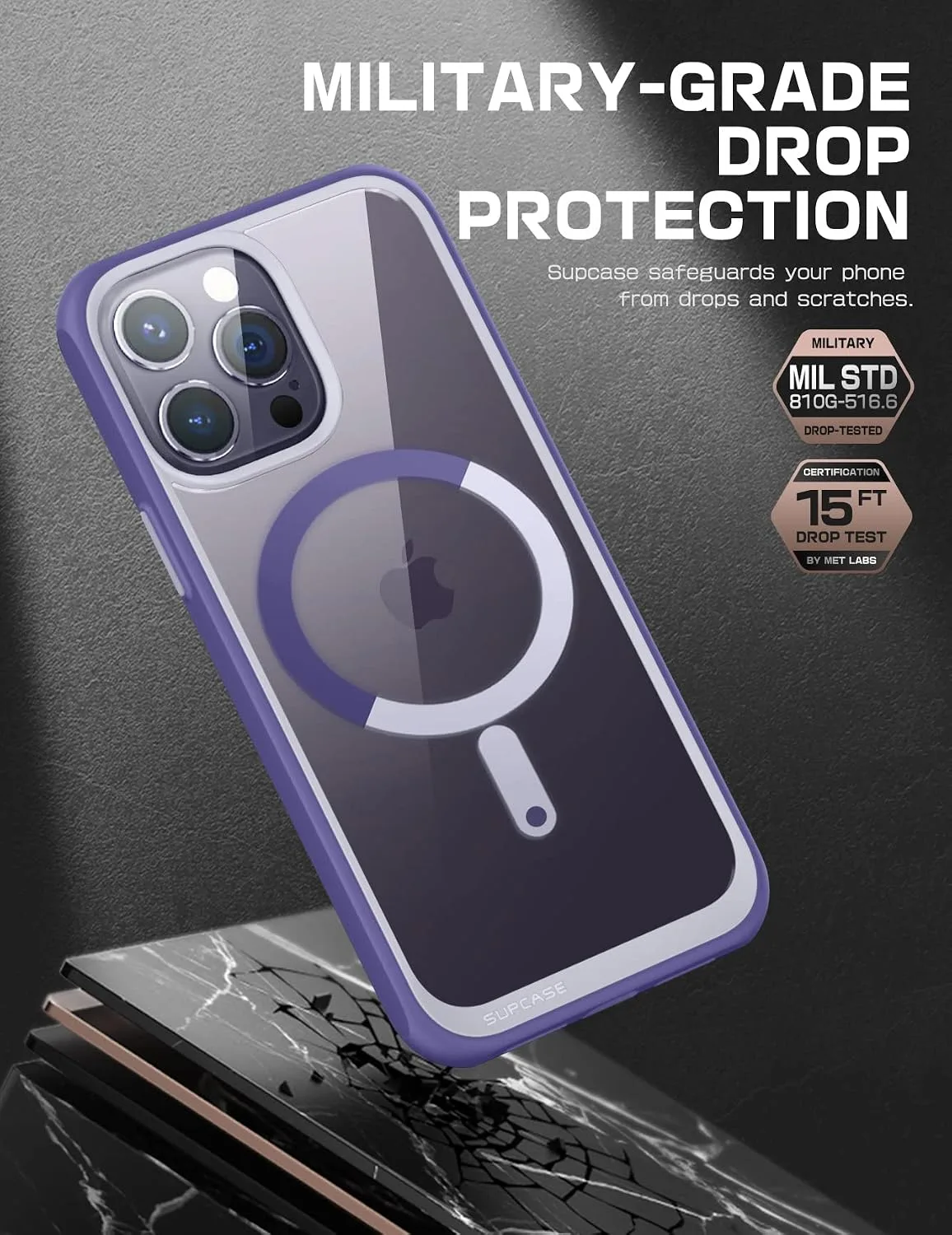 SUPCASE for iPhone 14 Pro Case, Compatible with MagSafe, Mauve