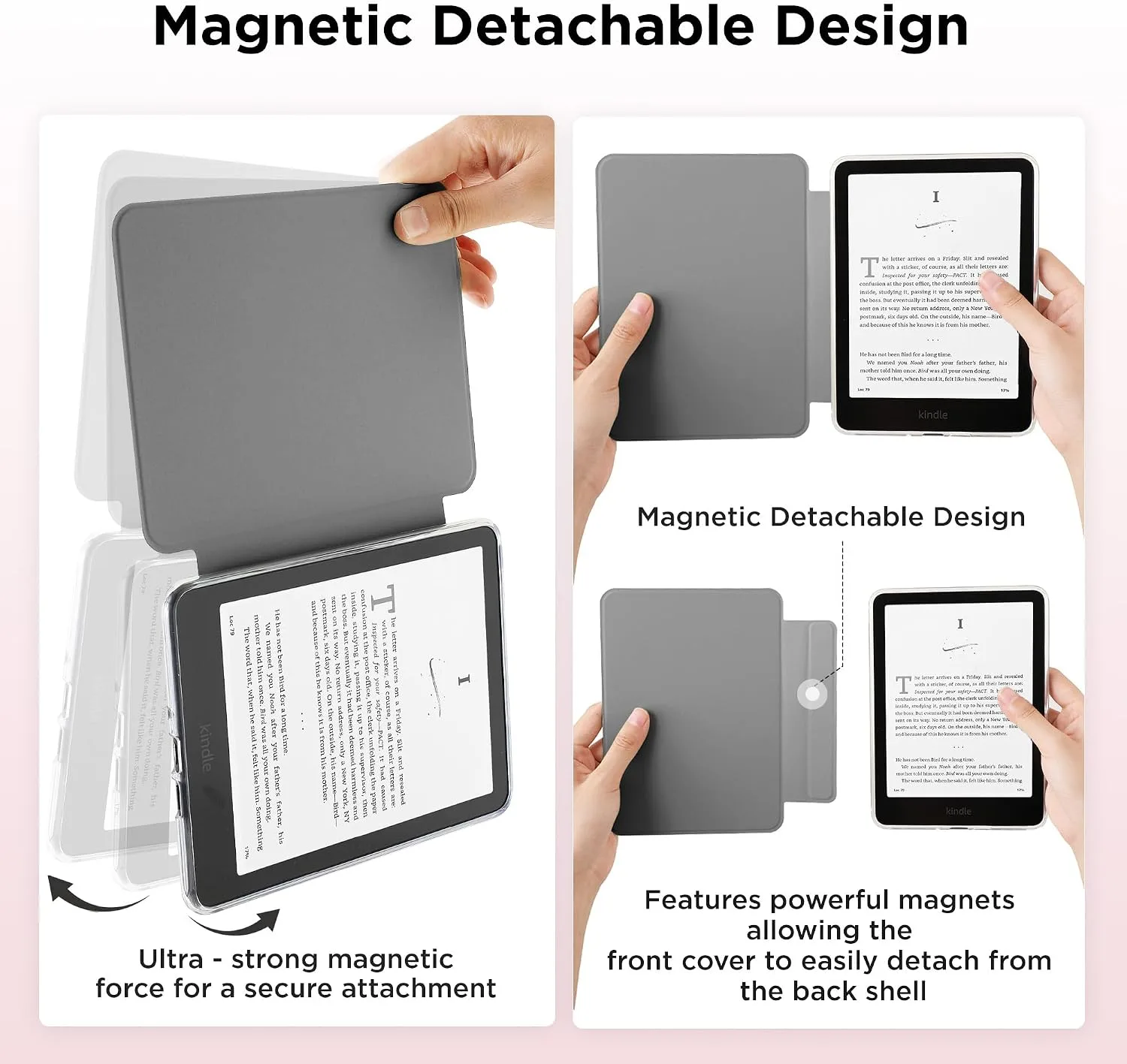 SESENSE Magnetic Case for 7'' Kindle Paperwhite 12th Gen 2024 & Colorsoft