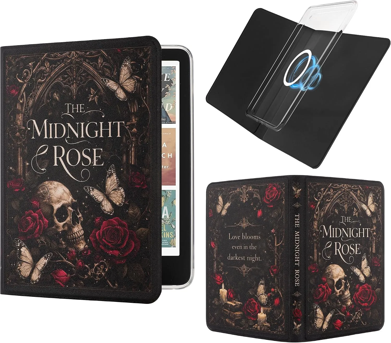 Magnetic Book Cover Case for 7'' Kindle Paperwhite & Colorsoft