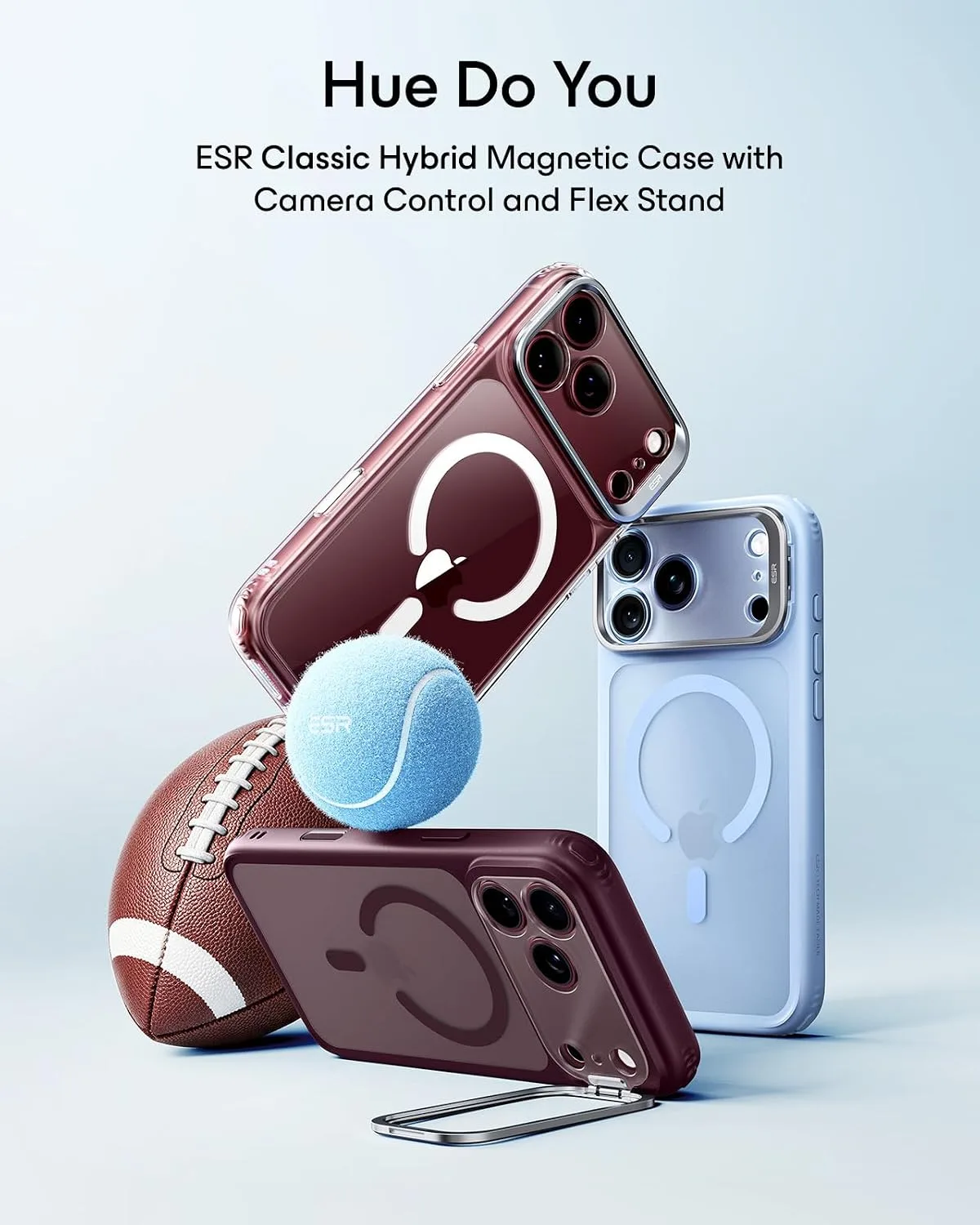 ESR Classic Hybrid for iPhone 18 Pro Max/17 Pro Max Case with Flex Stand