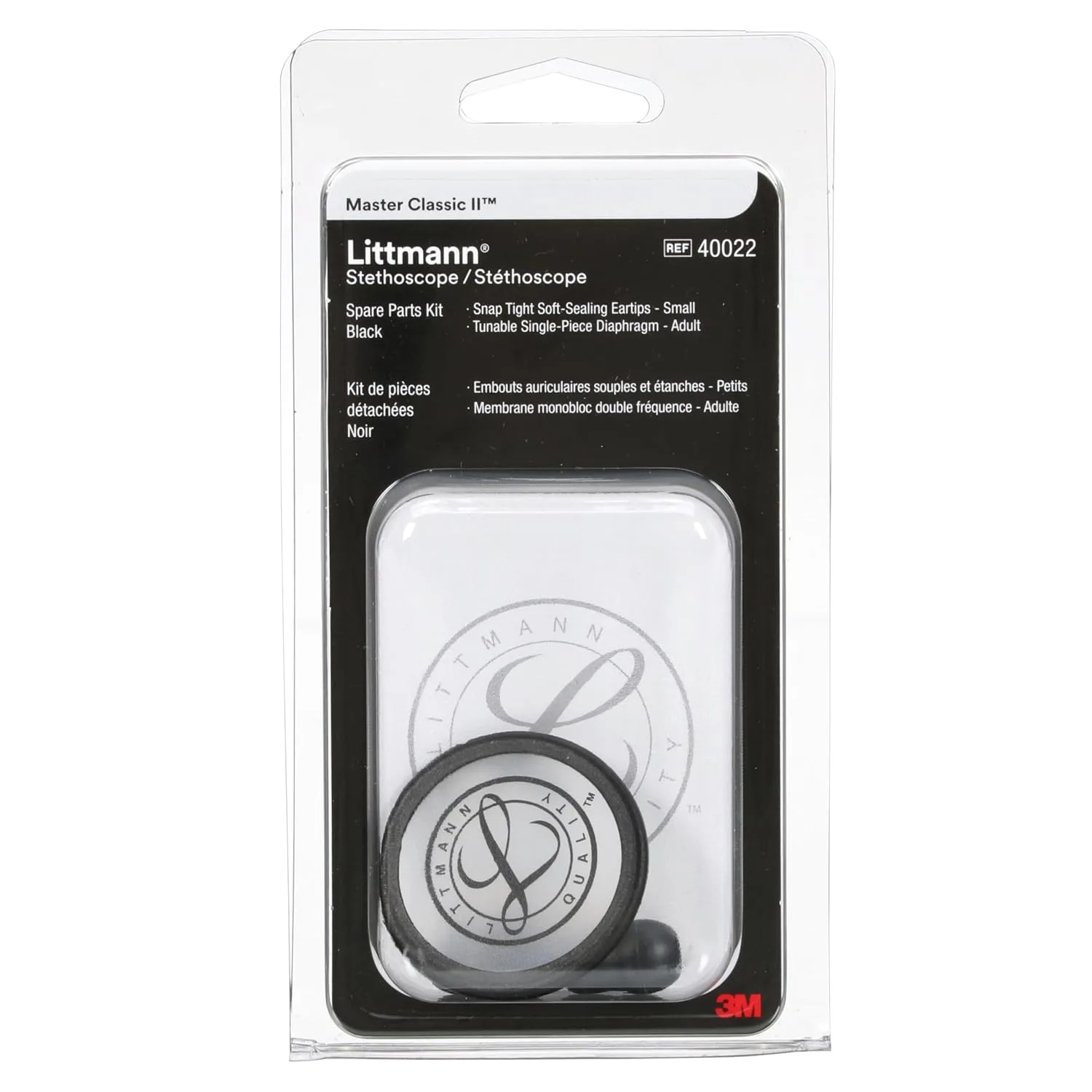 Littmann Spare Parts Kit for Master Classic II, 40022, Black