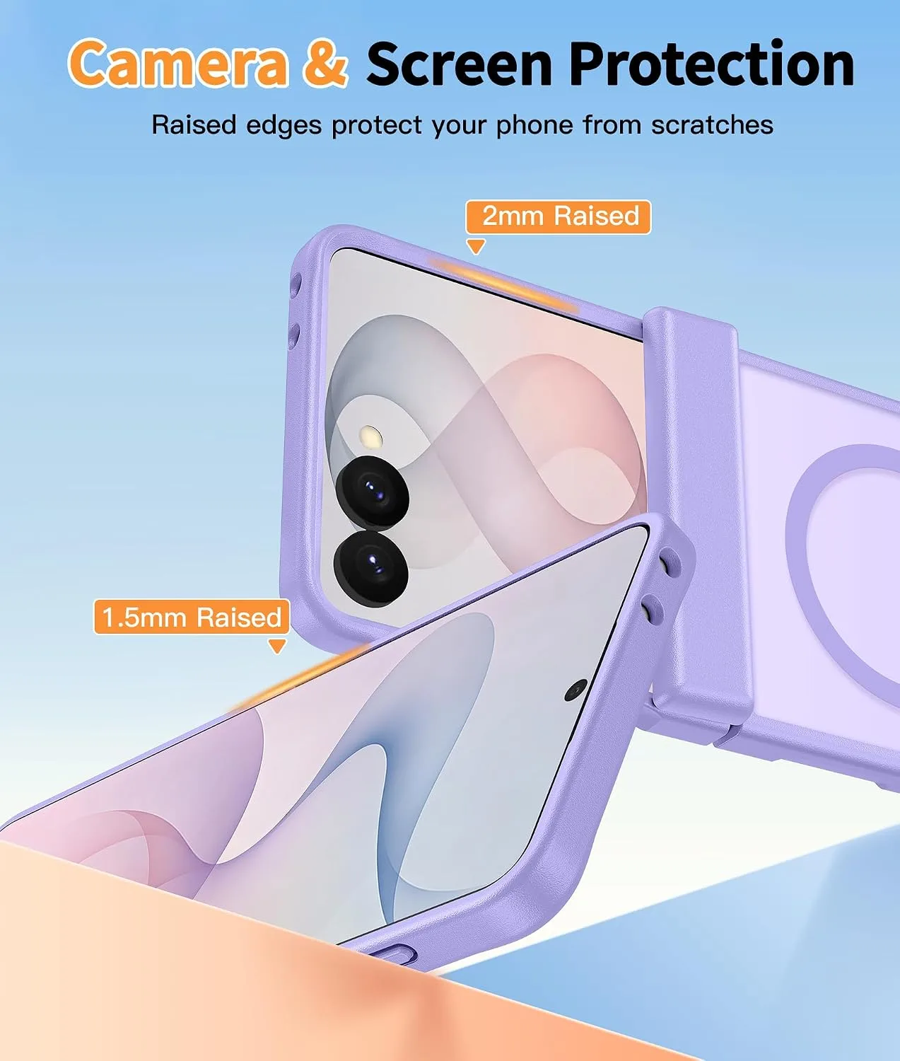 FNTCASE for Samsung Galaxy Z Flip 8 Case, Fit for Magsafe, Hinge Protection