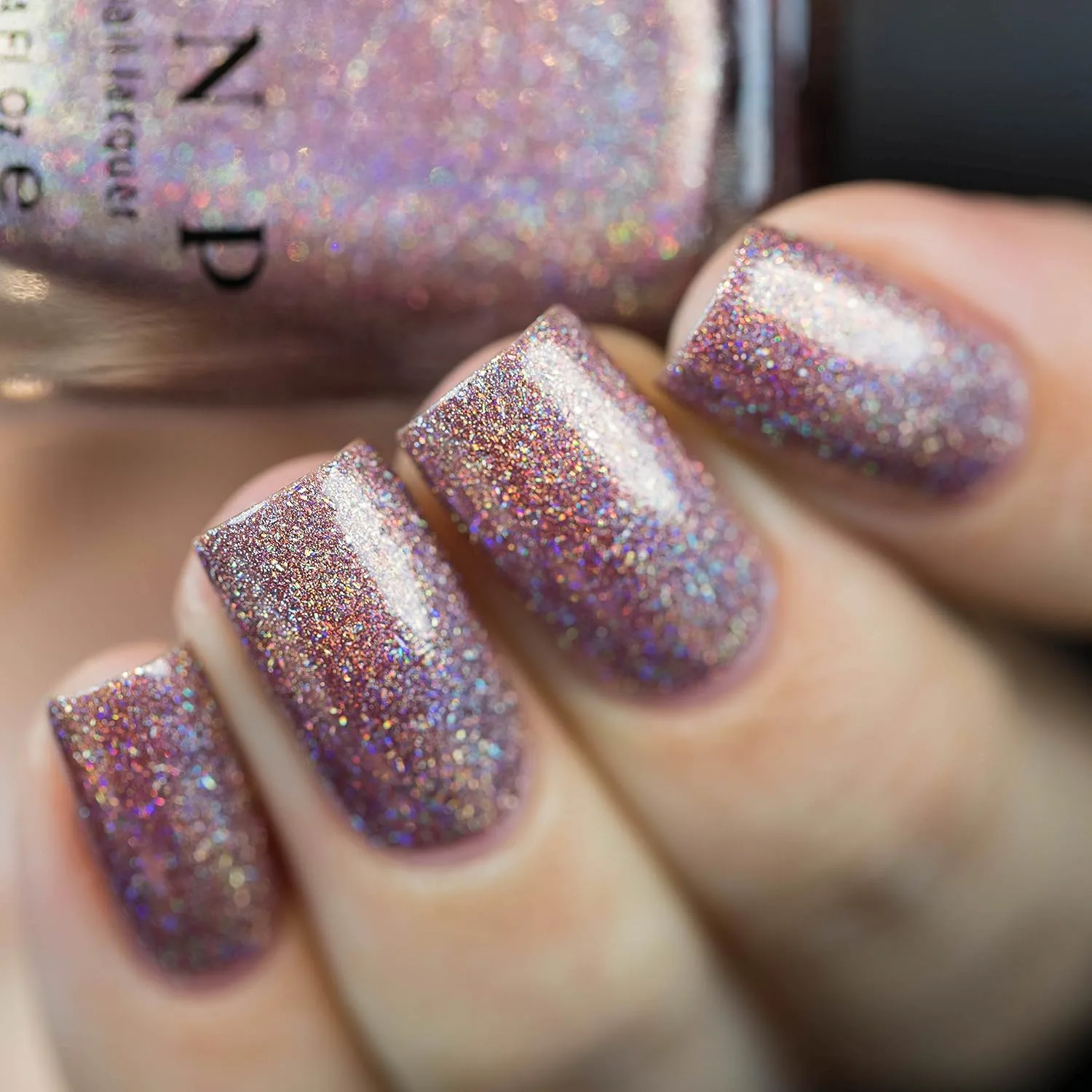 ILNP Close Knit - Rosy Mauve Ultra Holographic Nail Polish