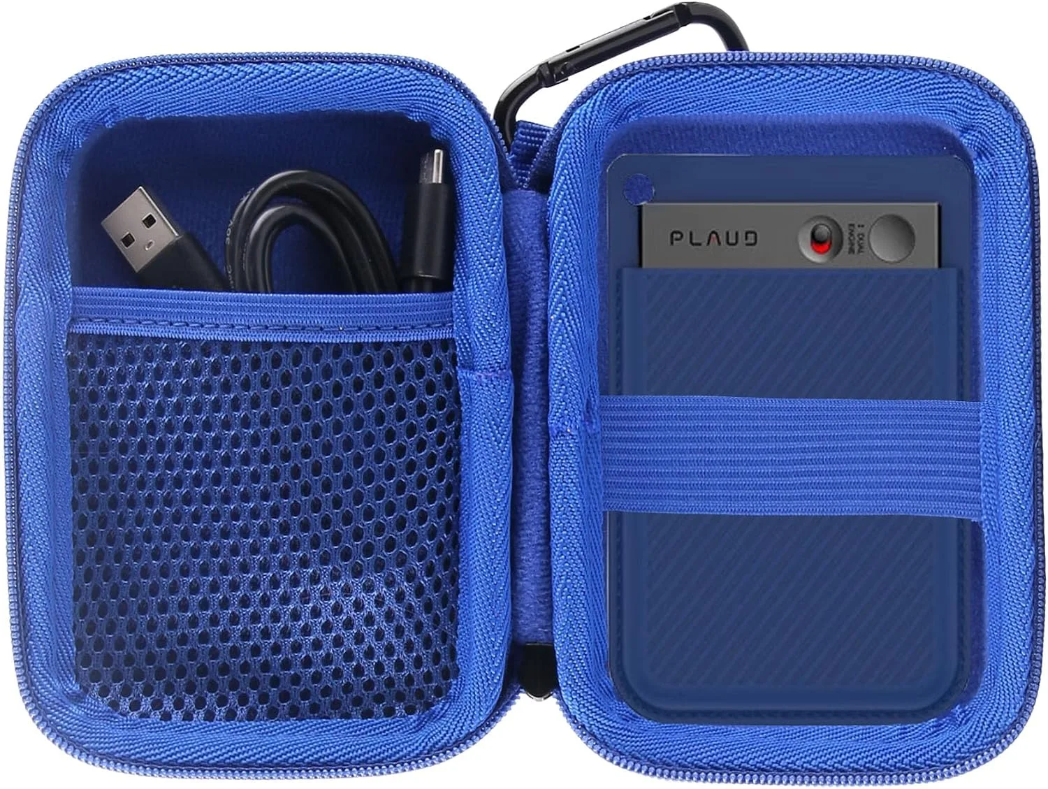Hard Carrying Travel Case for PLAUD Note Pro AI/ABVPO/RECOLX/Tophorse AI Voice Recorder,Compatible with and More Brands AI Voice Recorder and Magnetic Protective Case (Blue)