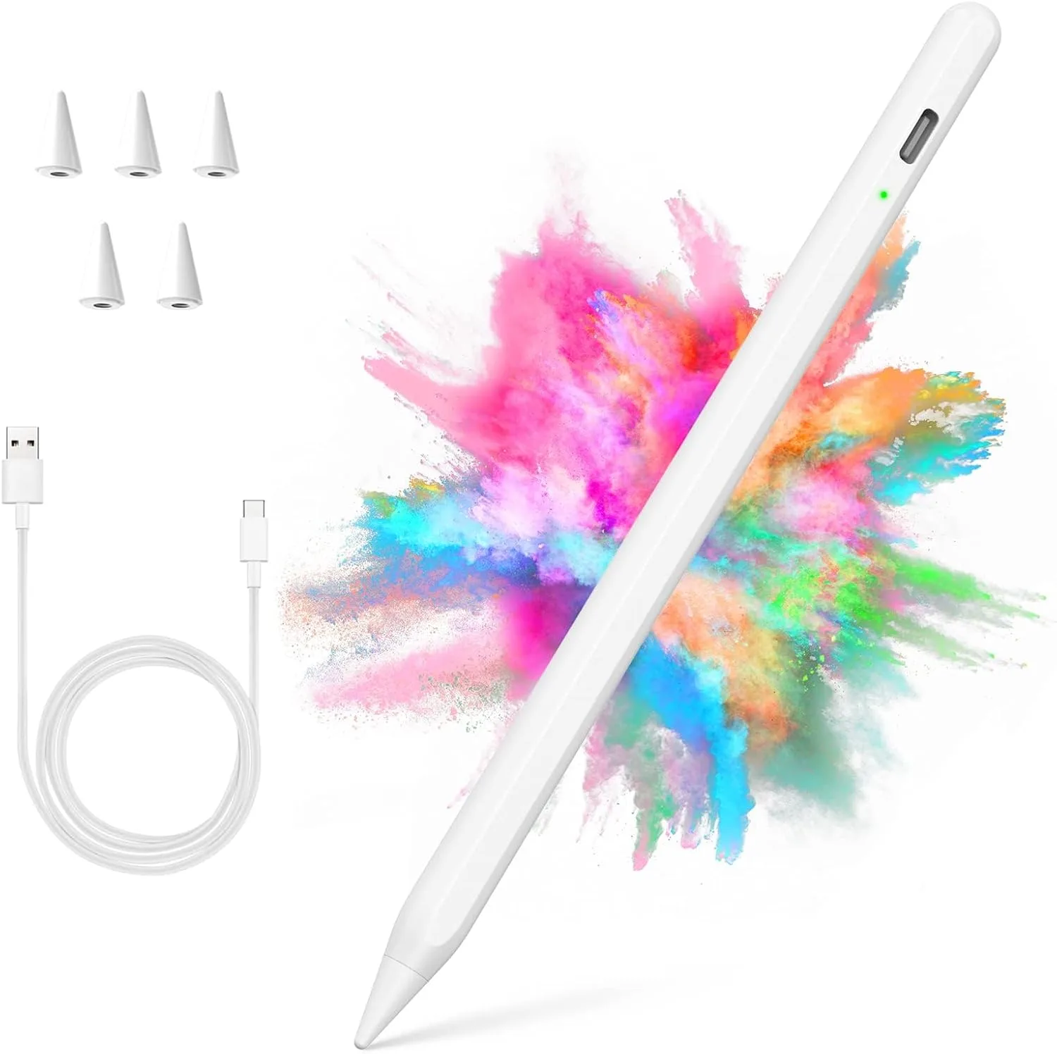 Lápiz Stylus COO para iPad Pro Air Mini 2018-2026 con Palm Rejection y carga rápida
