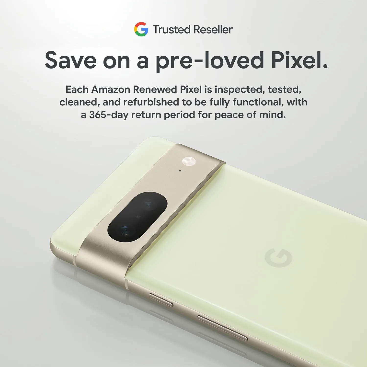 Google Pixel 7 5G, 128GB, Lemongrass - Unlocked (Renewed)