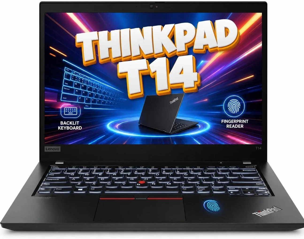 Lenovo ThinkPad T14 14" FHD Business Laptop, Backlit Keyboard, Fingerprint Reader, Intel Core i7-1185G7 CPU (4 Cores, Upto 4.8GHz), 24GB DDR4, 1TB SSD, WiFi 6, Thunderbolt 4, USB 3.2, Win 11 Pro