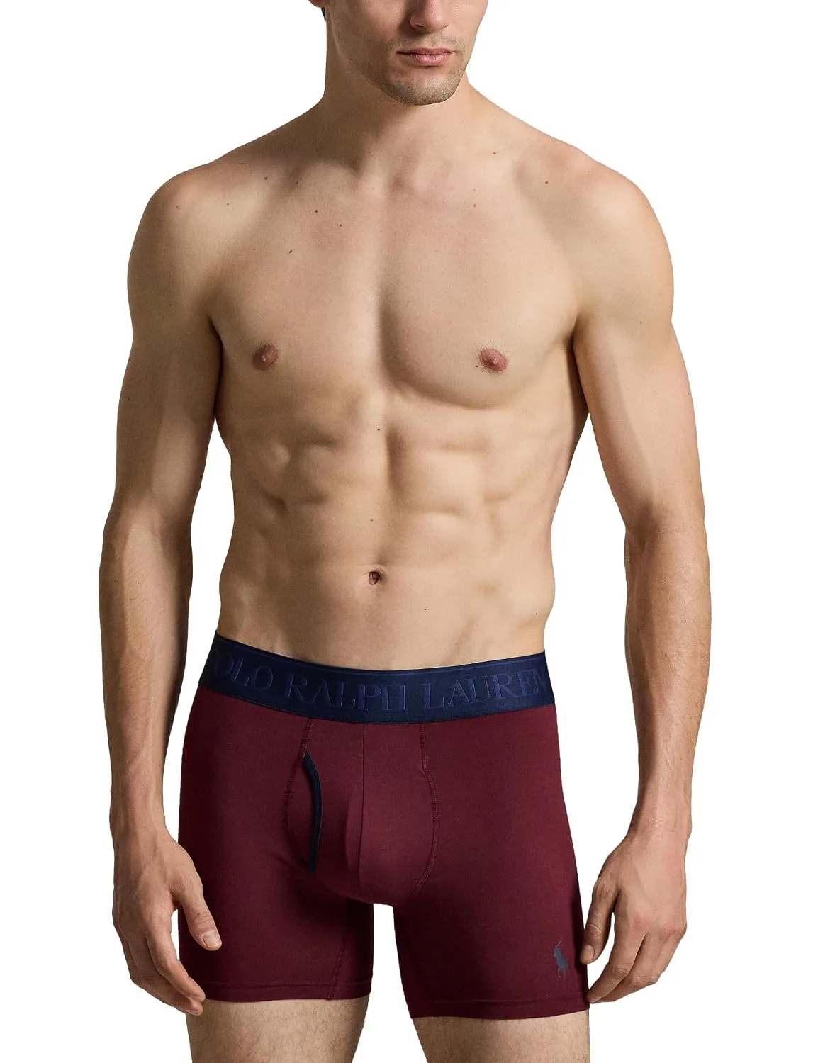POLO RALPH LAUREN Men's Underwear Boxer Briefs Pack, 3-Pack, 4D Flex Cooling Microfiber Underwear, Wicking Boxer Briefs