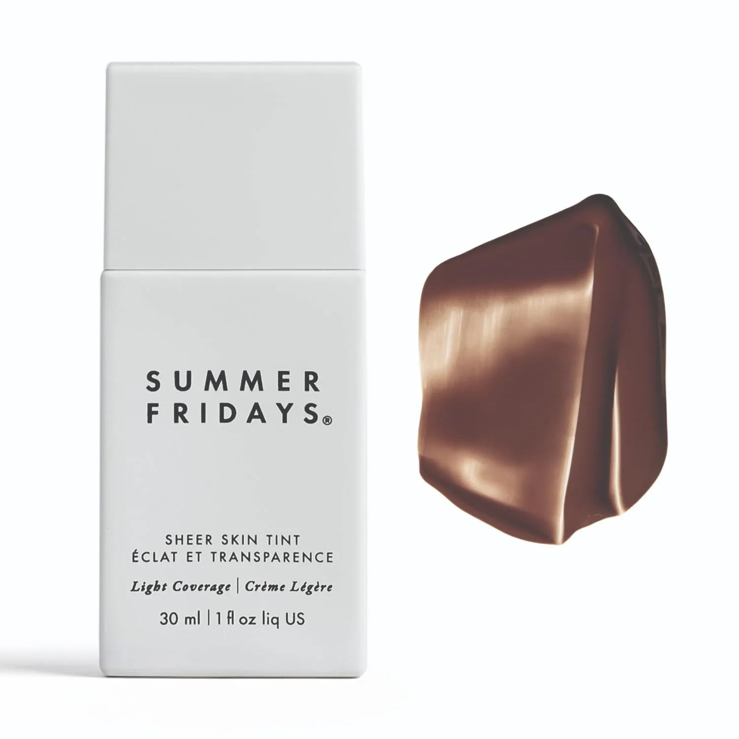 Summer Fridays Sheer Skin Tint, Lightweight Face Makeup, Shade 2 (1 Oz)