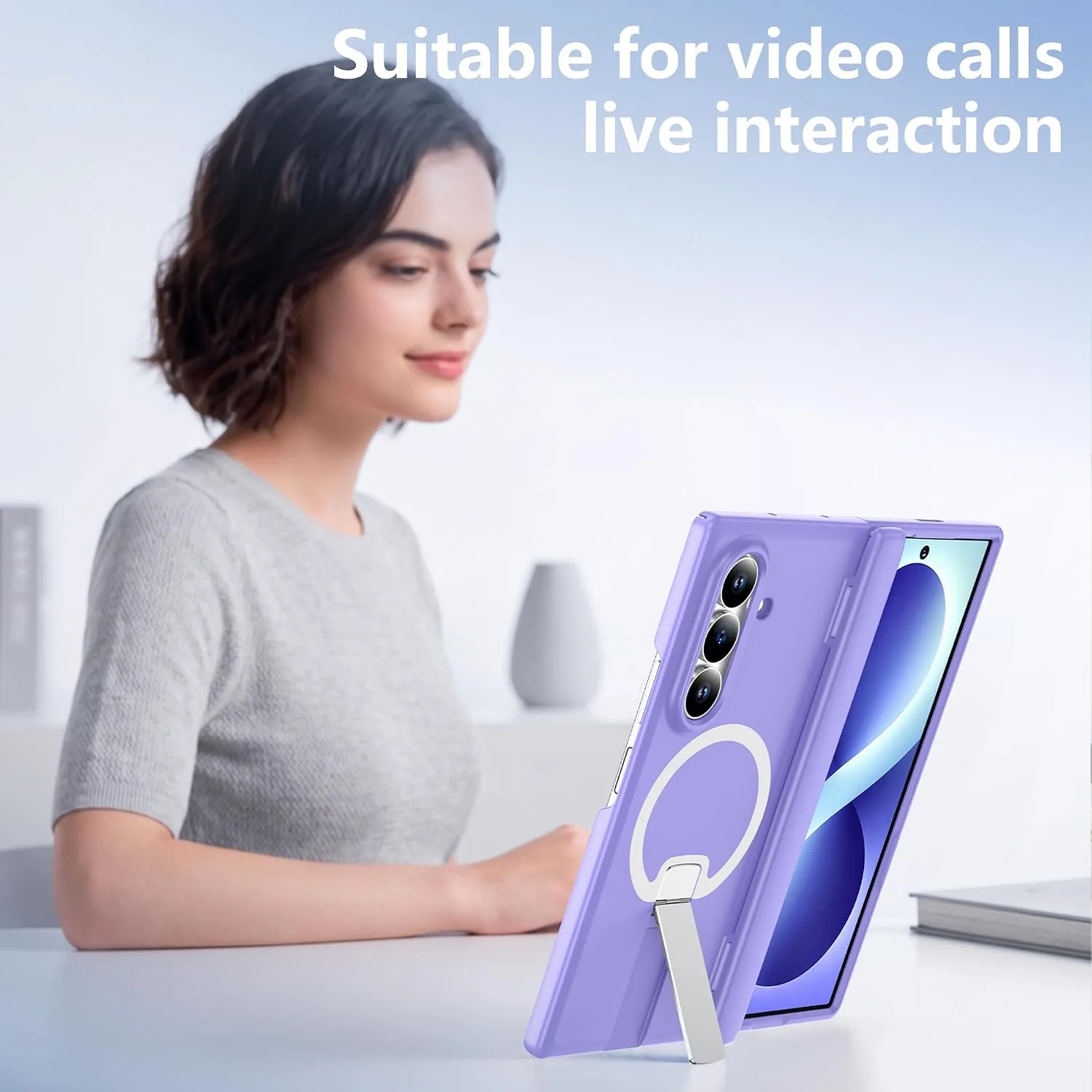 For Samsung Galaxy Z Fold 8 Ultra Case with Kickstand & Screen Protector