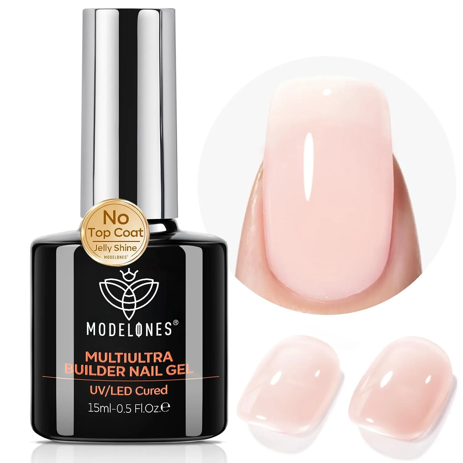modelones Builder Nail Gel, Builder for Nails No Top Coat Needed