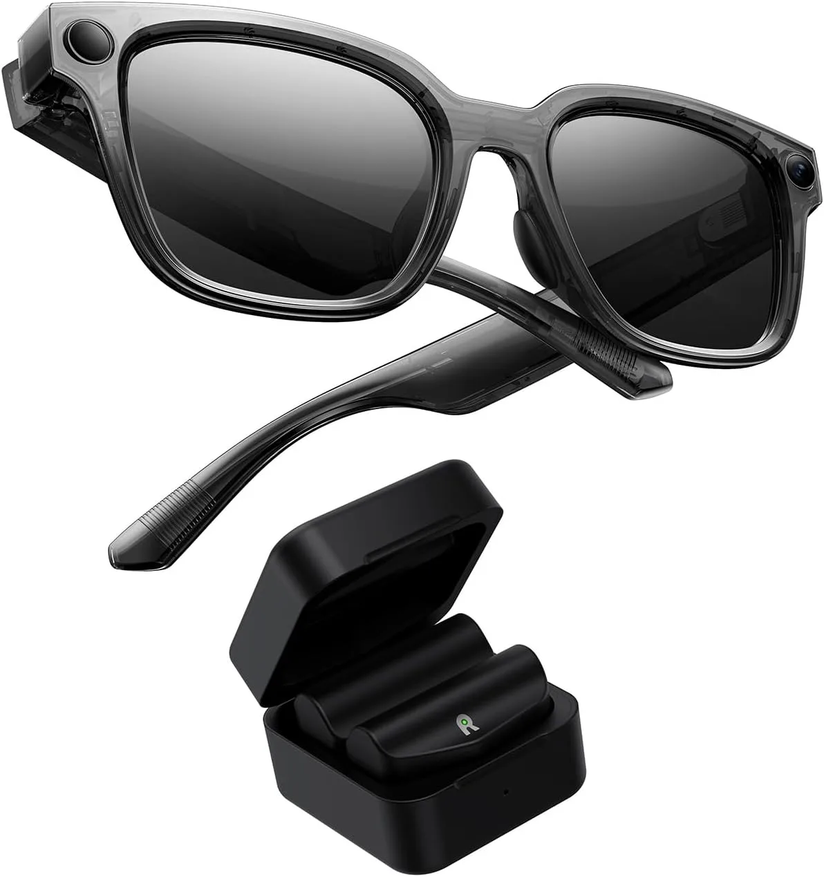 Rokid AI Glasses Style Pack,Smart Audio Glasses with Camera & Power Capsule