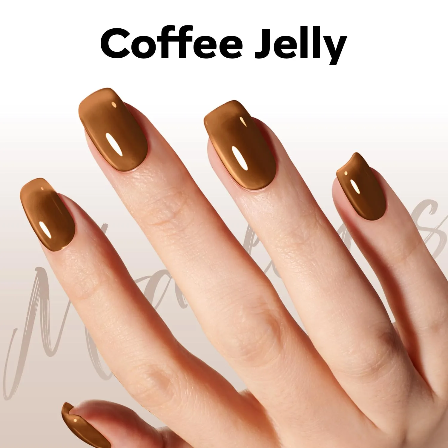 modelones Gel Nail Polish Jelly Brown Tea Translucent Gel Polish