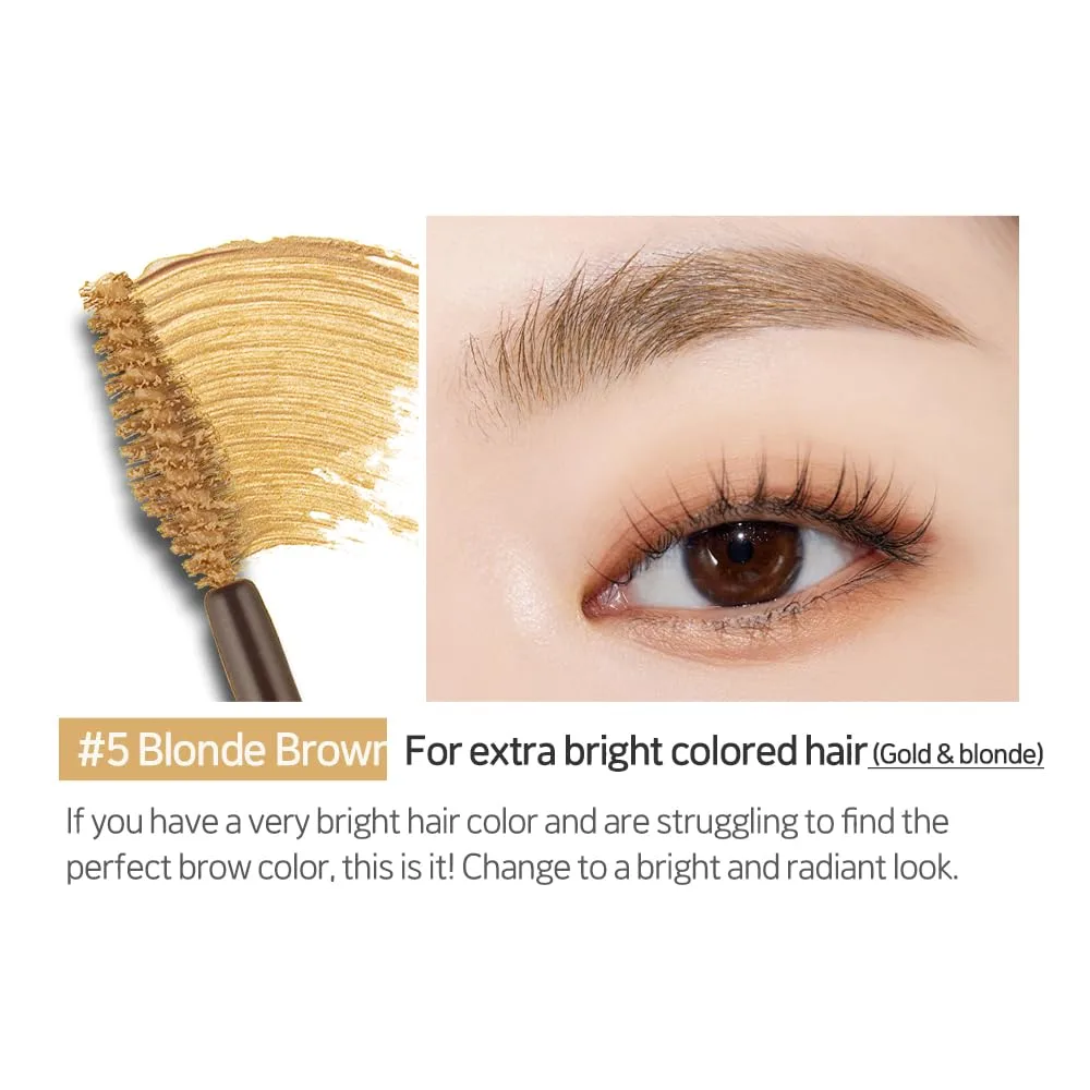 ETUDE Color My Brows Brow Mascara, Blondie Brown, Eyebrow Tint, 0.152 fl oz