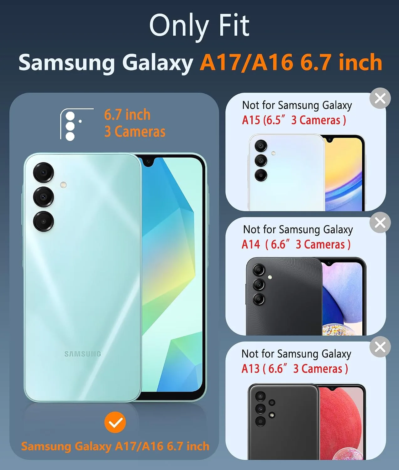 FNTCASE for Galaxy A17-5G Phone Case Samsung Galaxy A16 Clear Phonecase