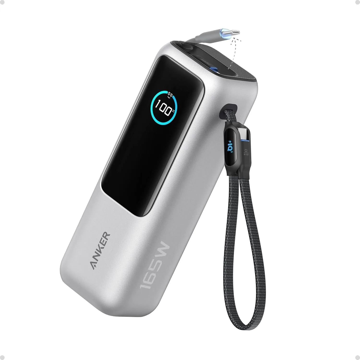 Anker Laptop Power Bank, 25,000mAh Travel Essential with 165W Total Output
