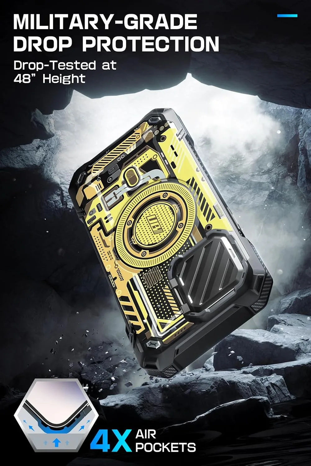 SUPCASE for iPhone 15 Pro Max Case (6.7 inch) with Camera Cover Stand
