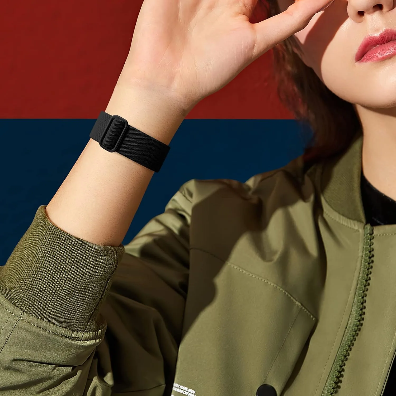 DaQin 3 Pack Stretchy Solo Loop Compatible with Apple Watch Bands Men Women