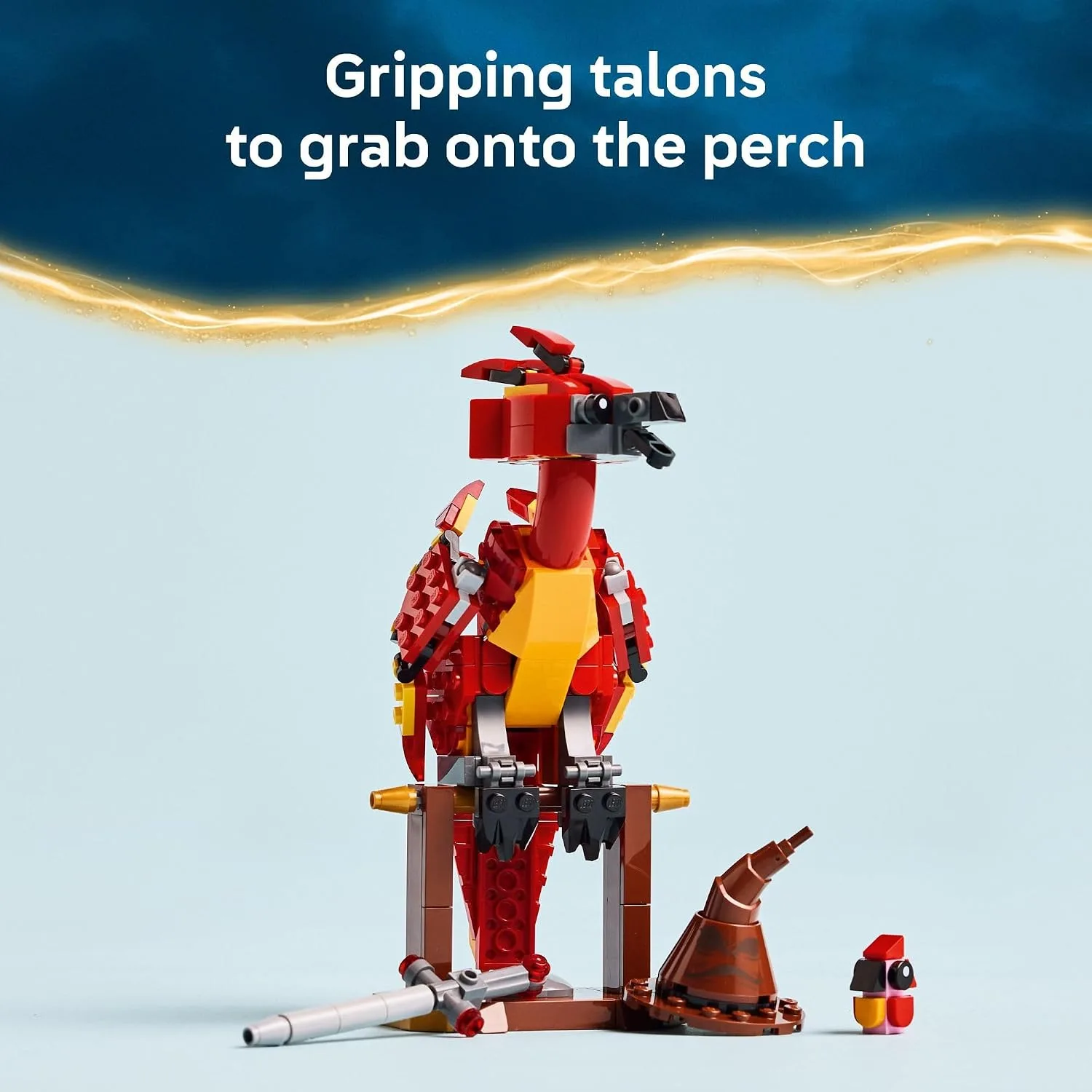 LEGO Harry Potter Fawkes: Dumbledore’s Phoenix Kids Toy - Building and Learning Toy for Pretend Play - Harry Potter Collectible for Boys and Girls, Ages 8+ - Gift Idea for Birthdays - 76448